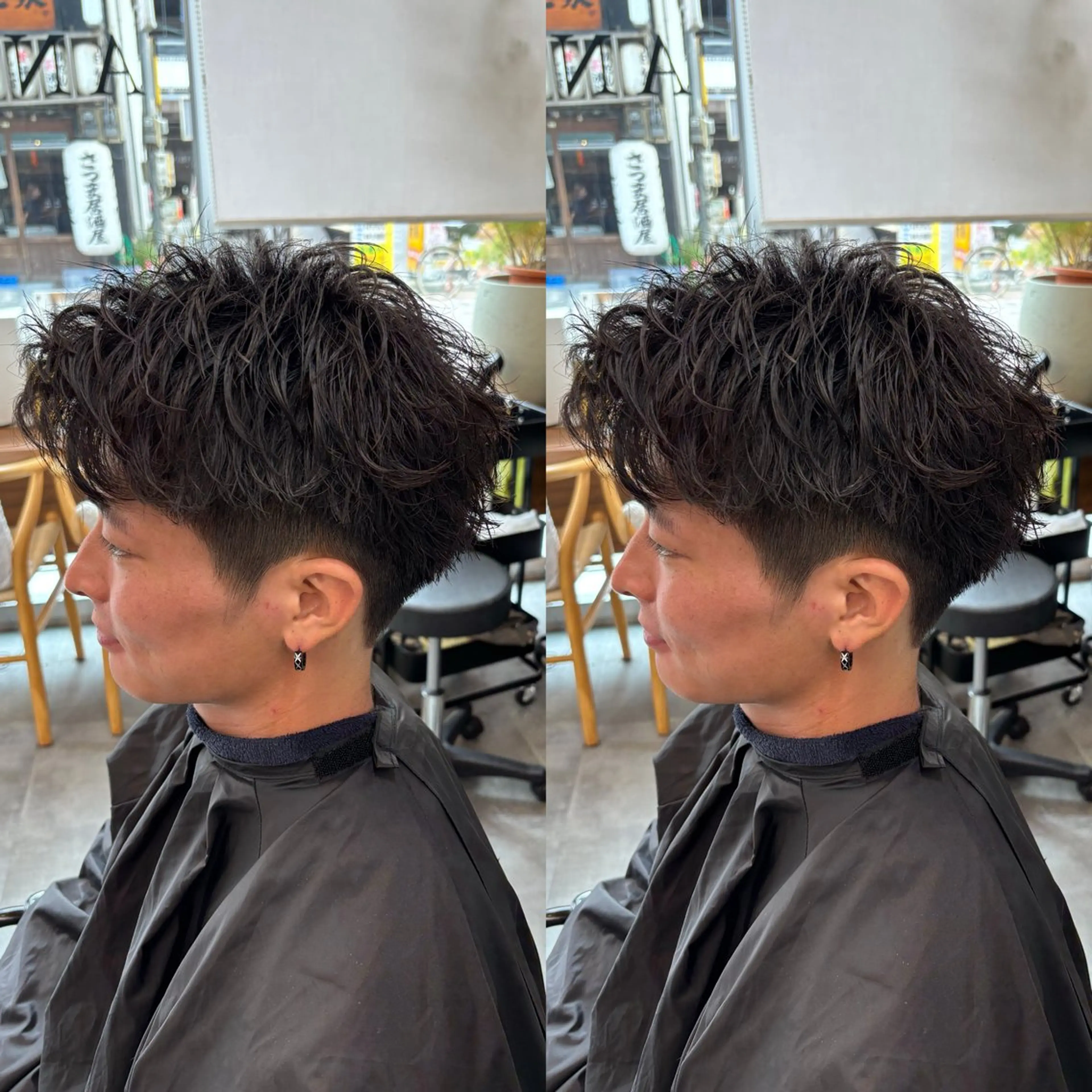 ショート メンズ カット パーマ 鹿児島 TSUBASAのヘアスタイル