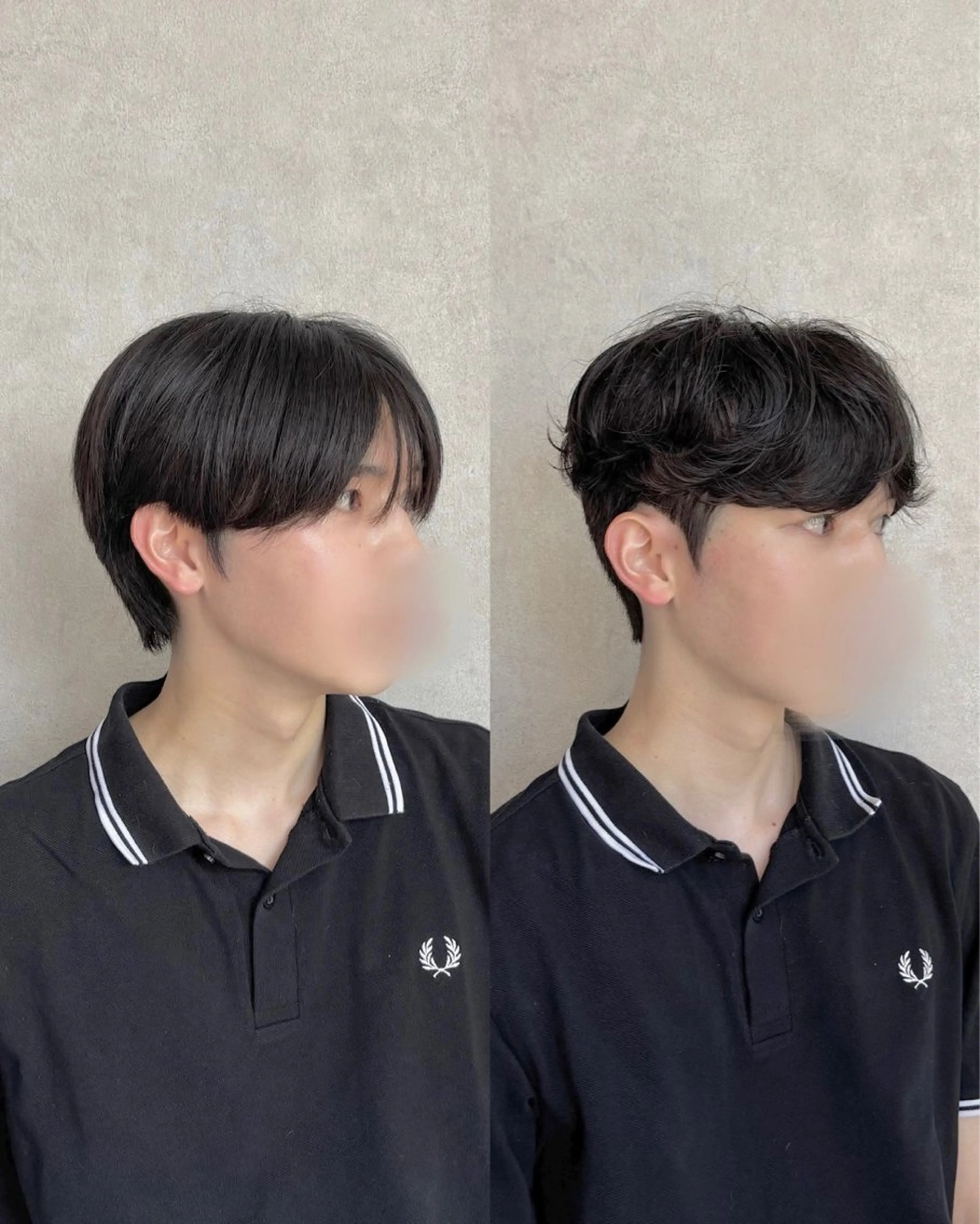 ショート パーマ メンズ カット パーマ 縮毛矯正 韓国メンズヘア/ ダウンパーマ/歩夢のヘアスタイル