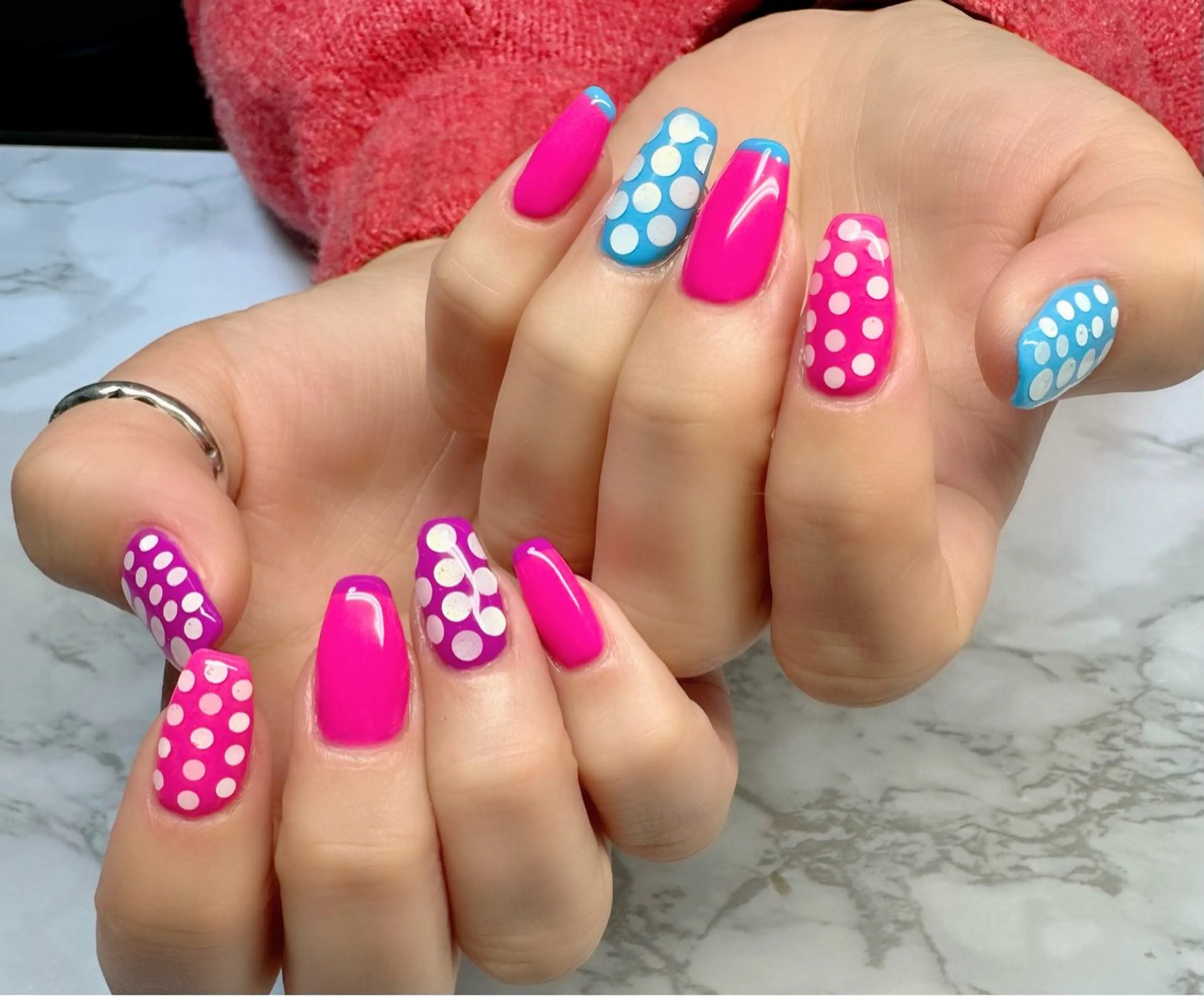 ネイル アートネイル ワンカラーネイル 春ネイル M.N_ nailのネイルデザイン