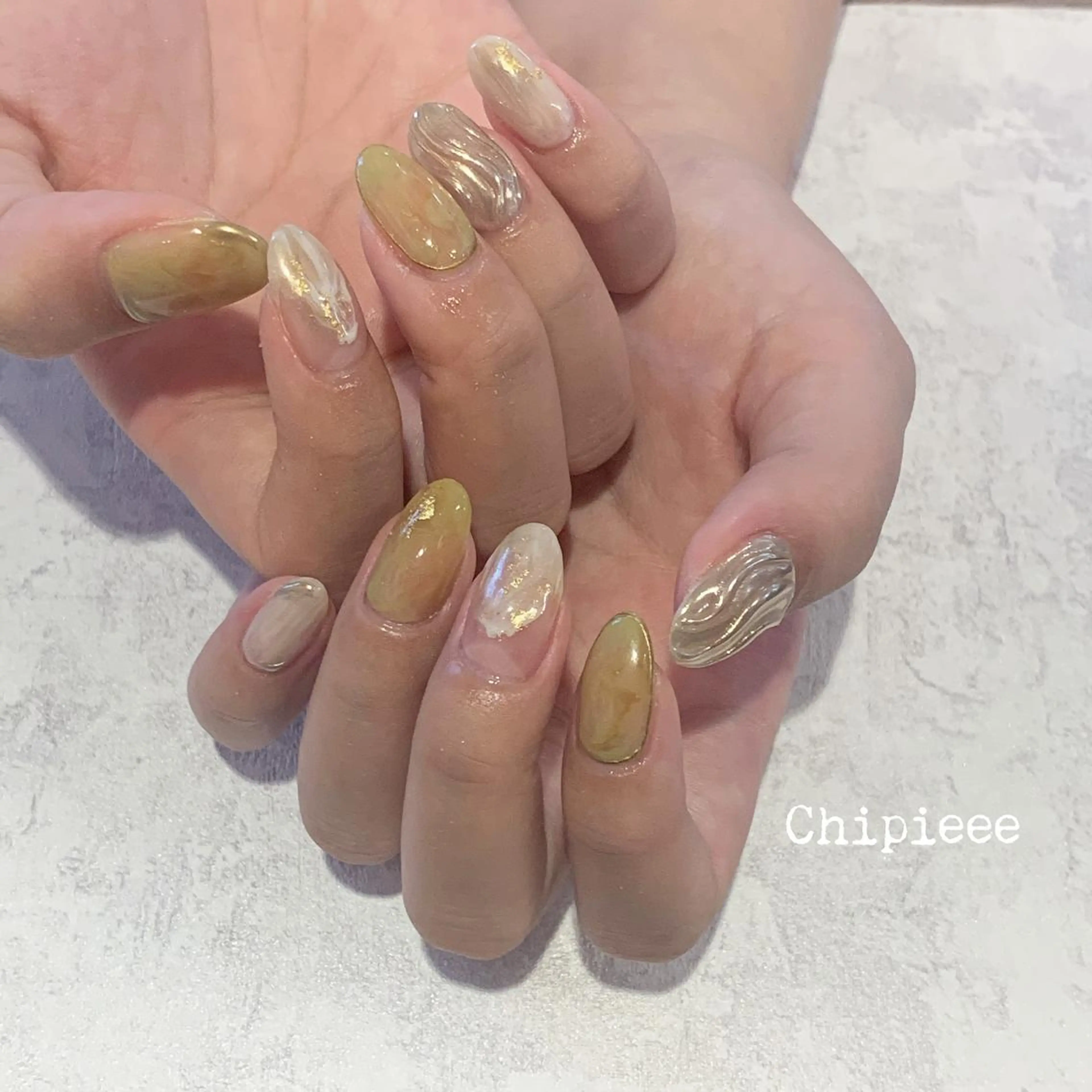 ネイル ハンドネイル revia所属・ERI Nailistのネイルデザイン