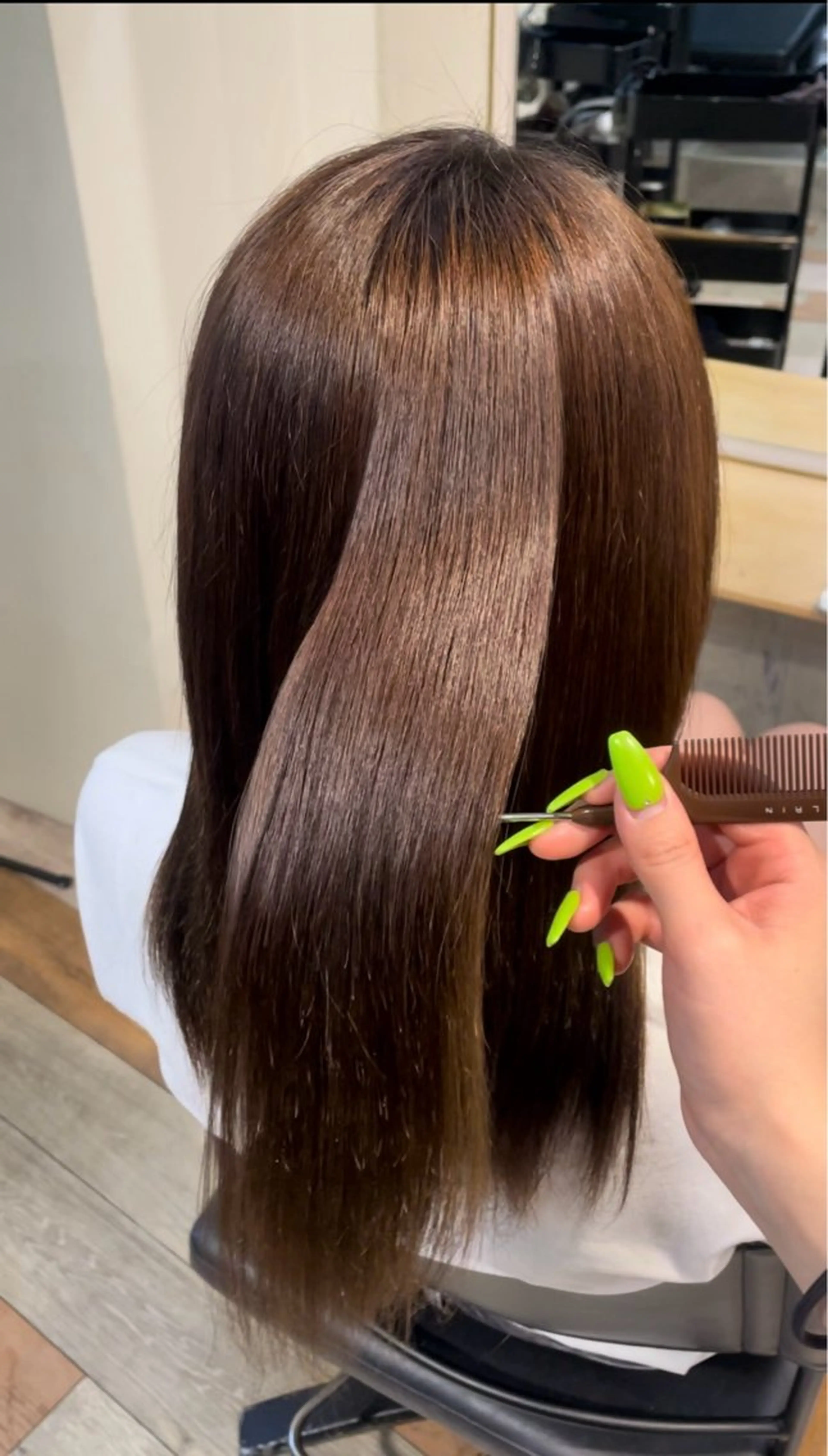 ミディアム 髪質改善 トリートメント 酸熱トリートメント 💜🦋 COCONA🦋💜のヘアスタイル