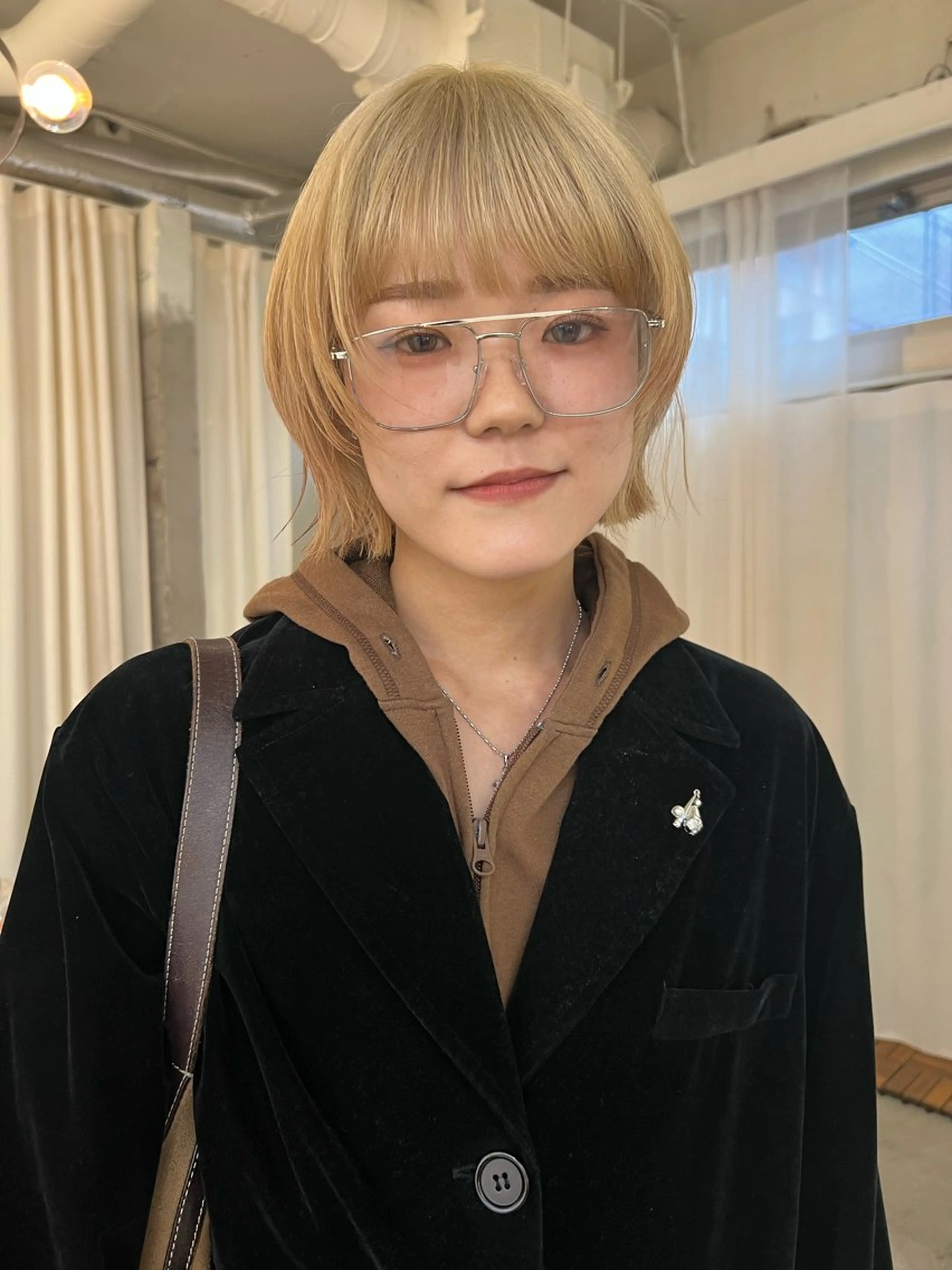 ミディアム カラー カット ヘアカラー haco＋所属・圧倒的デザイン力 店長🎨RENAのヘアスタイル