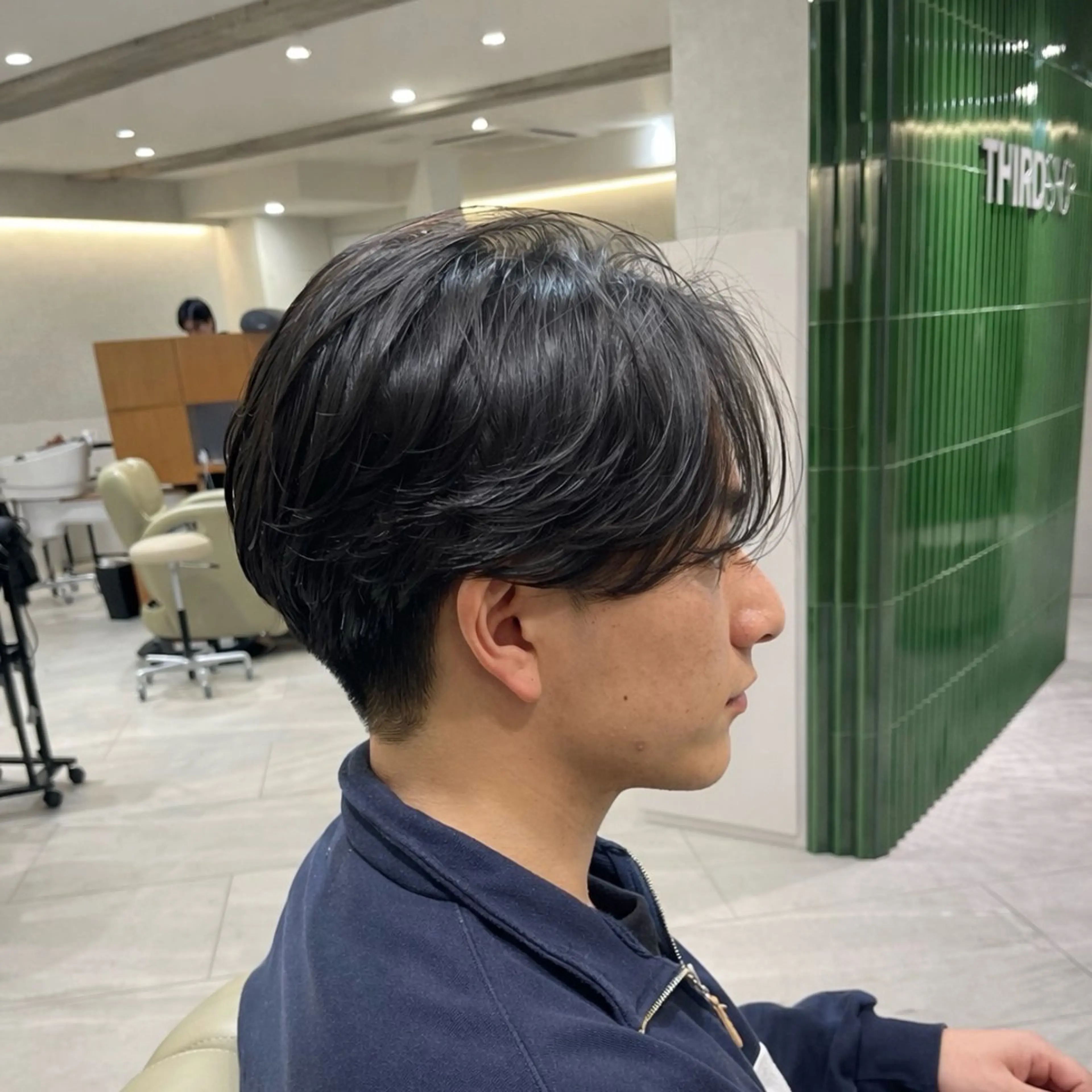 ショート パーマ メンズ カット パーマ トリートメント JUNTA 梅田茶屋町のヘアスタイル