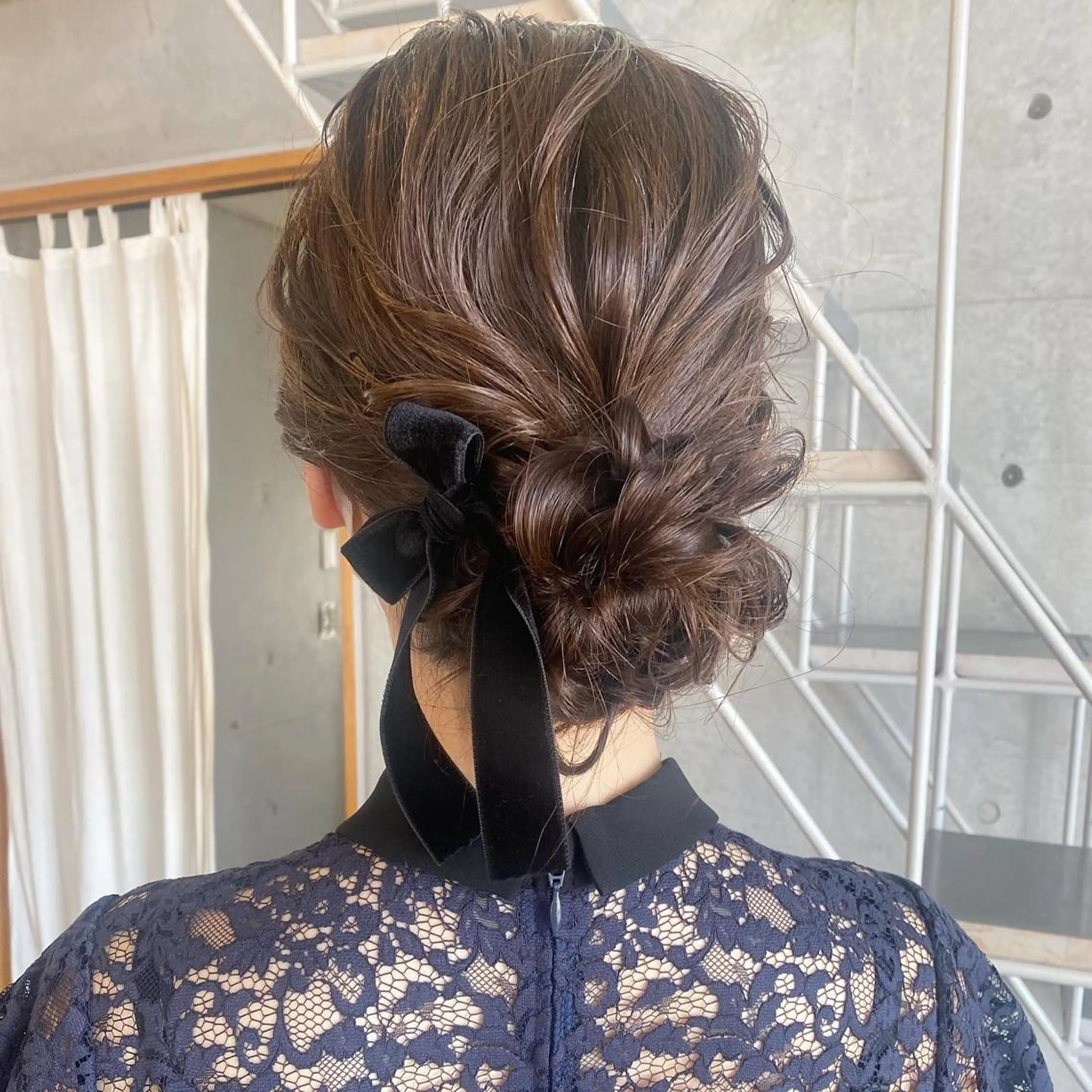 ミディアム カラー パーマ ヘアアレンジ メンズ キッズ ネイル マツエク・マツパ アイブロウ ヘアセット モリモト サナのヘアスタイル