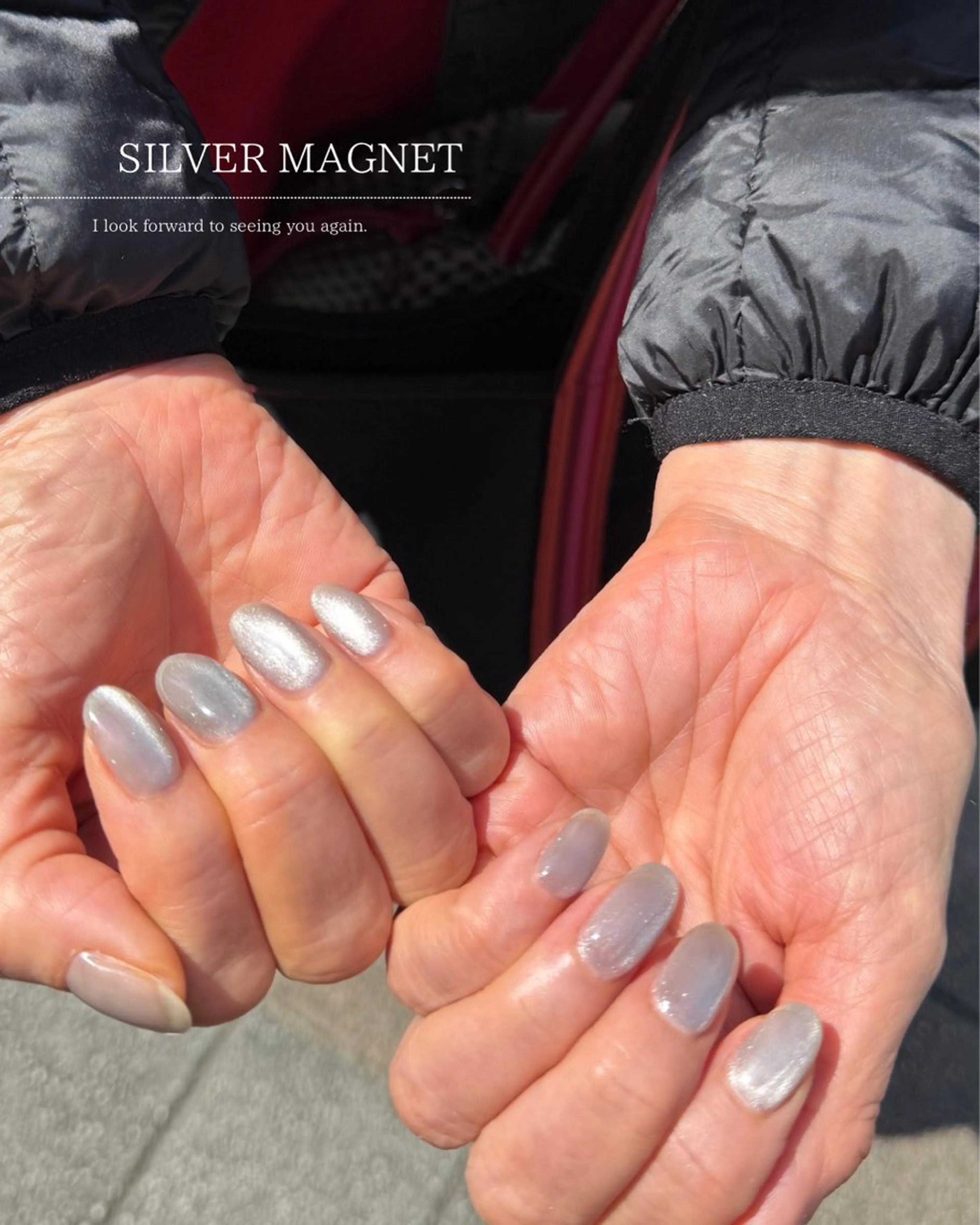 ネイル フレンチネイル ジェルネイル キラキラネイル マグネットネイル ミラーネイル ハンドネイル Seemly 千田町店所属・フラワーパラジェル 🌸シームリーエミのネイルデザイン