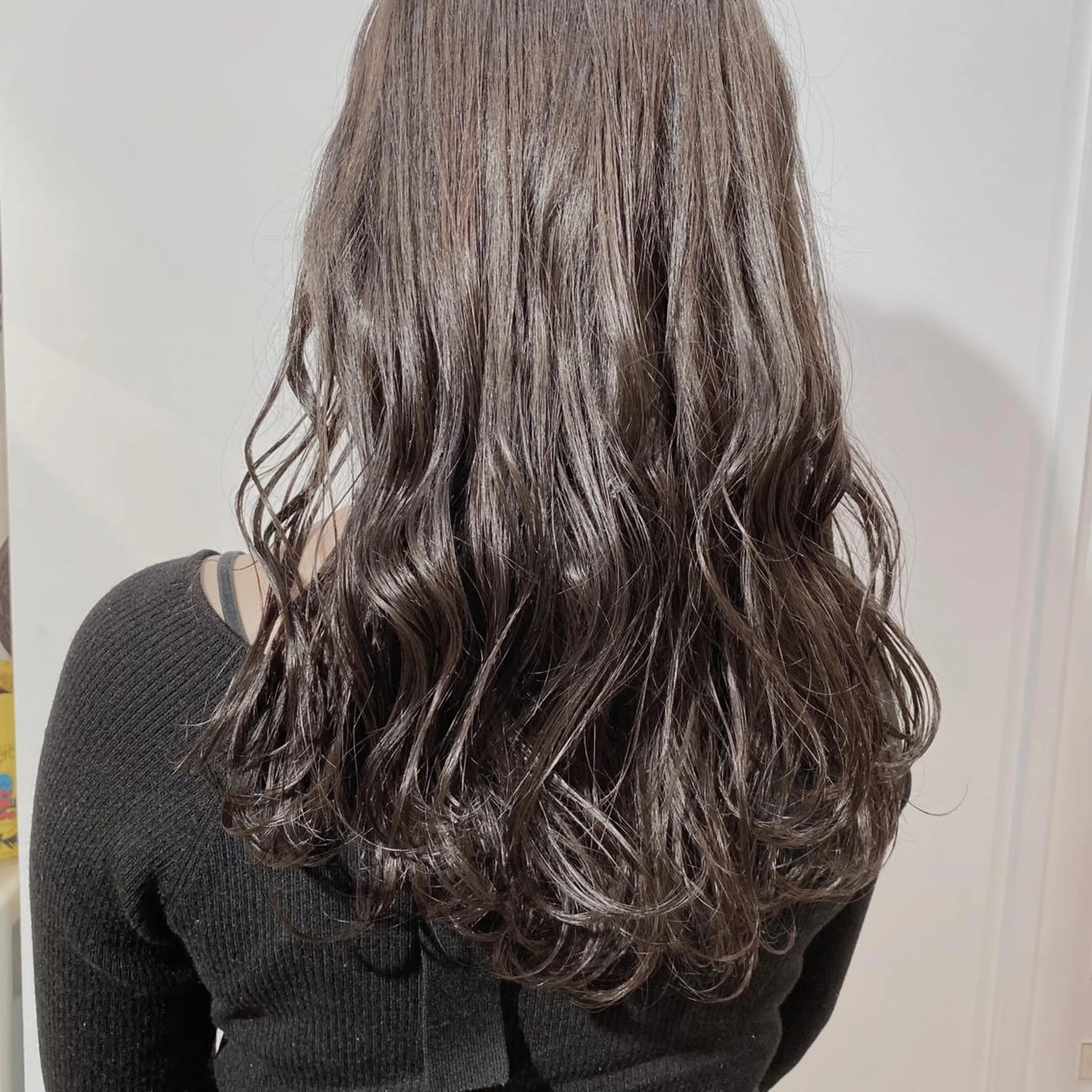 セミロング カラー 新宿/韓国風レイヤー 髪質改善/渋谷直樹のヘアスタイル
