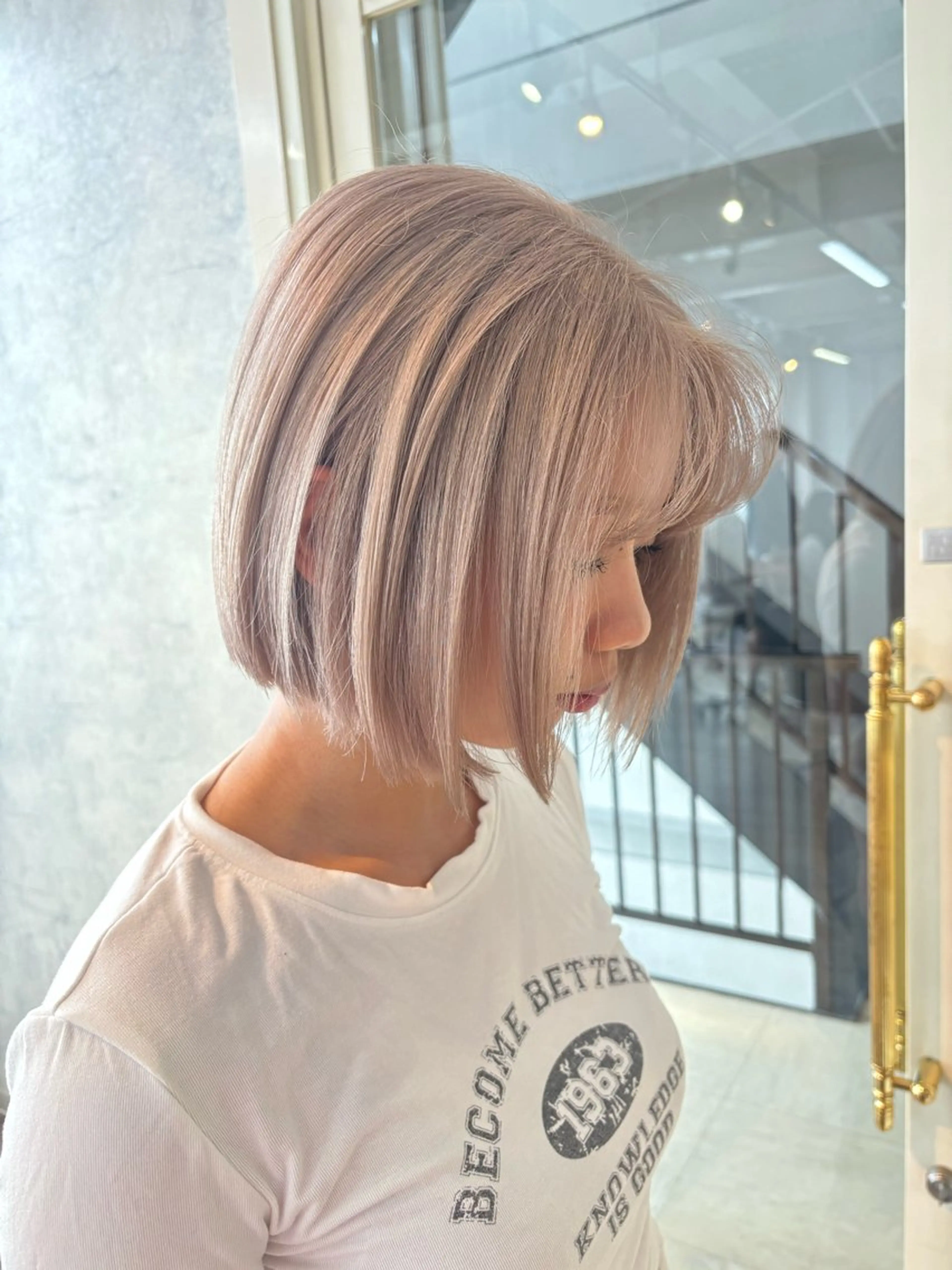 ショート カット ヘアカラー トリートメント ハイーンカラー/外国 人風カラー/ミノリのヘアスタイル