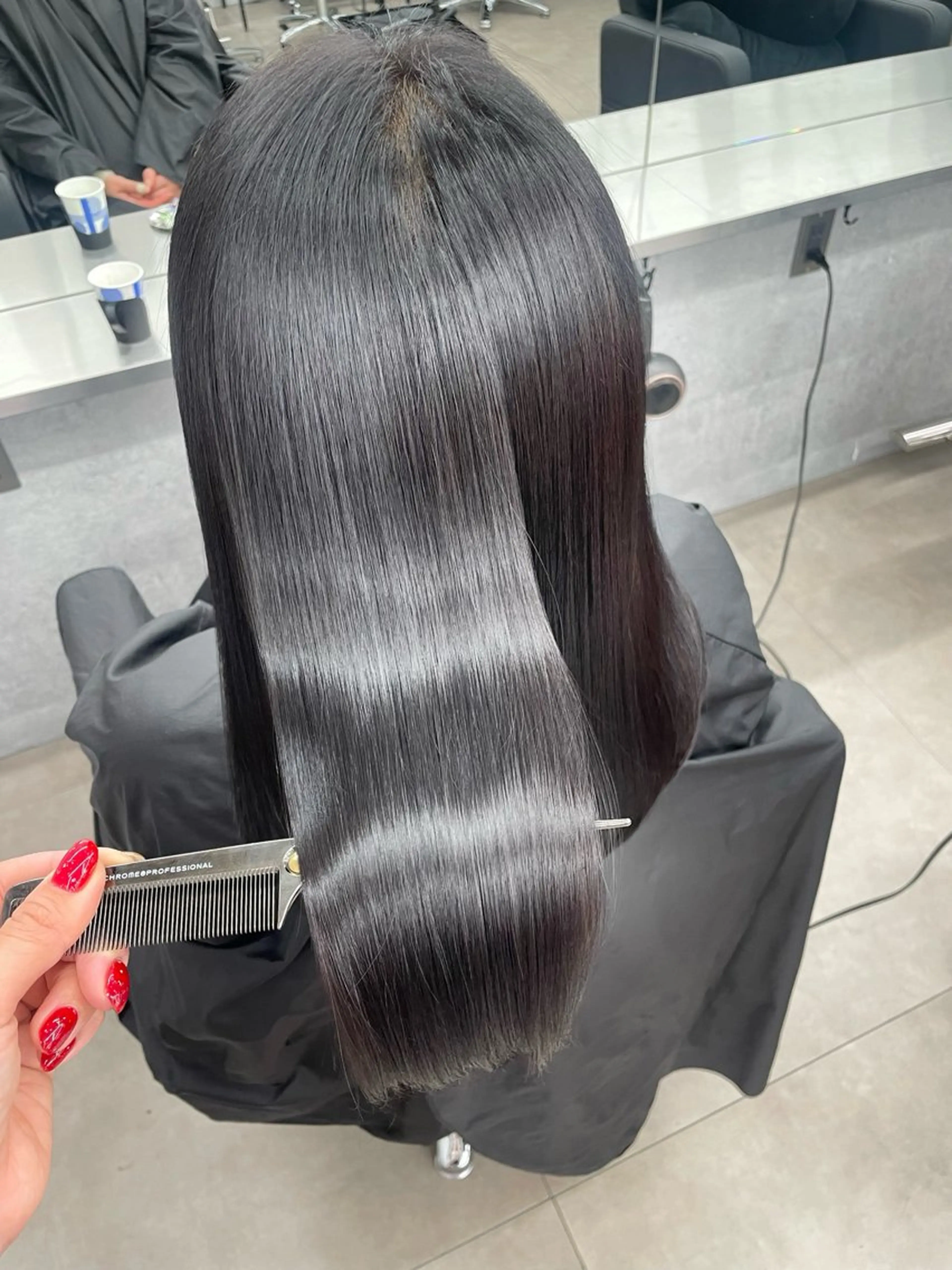 ロング カラー カット トリートメント ヘッドスパ ヘアセット 髪質改善/縮毛/新宿 🫧SUZUKA🫧のヘアスタイル