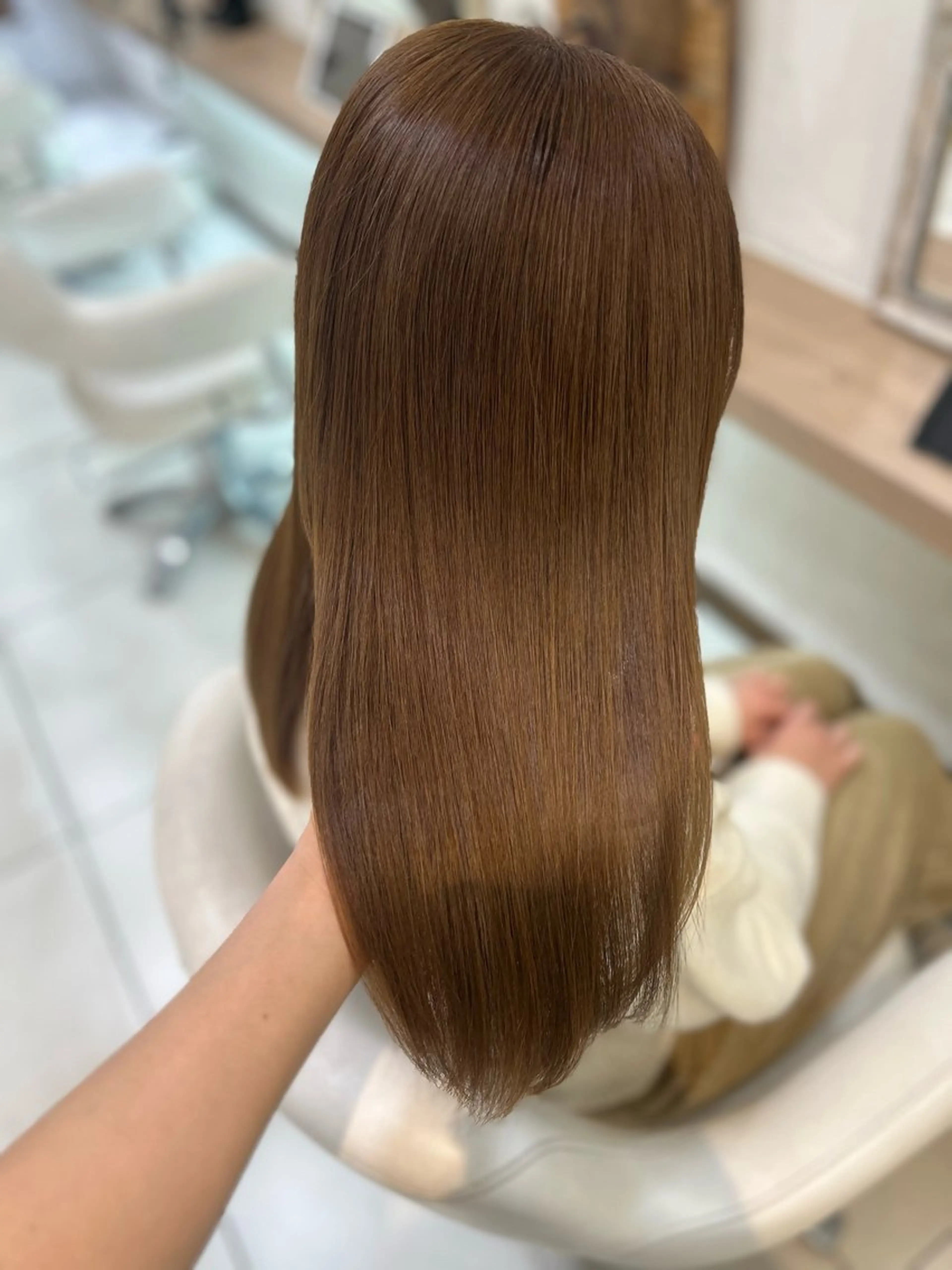 ロング カラー カット ヘアカラー トリートメント 似合わせカラー/艶 髪質改善/ヨシザキのヘアスタイル