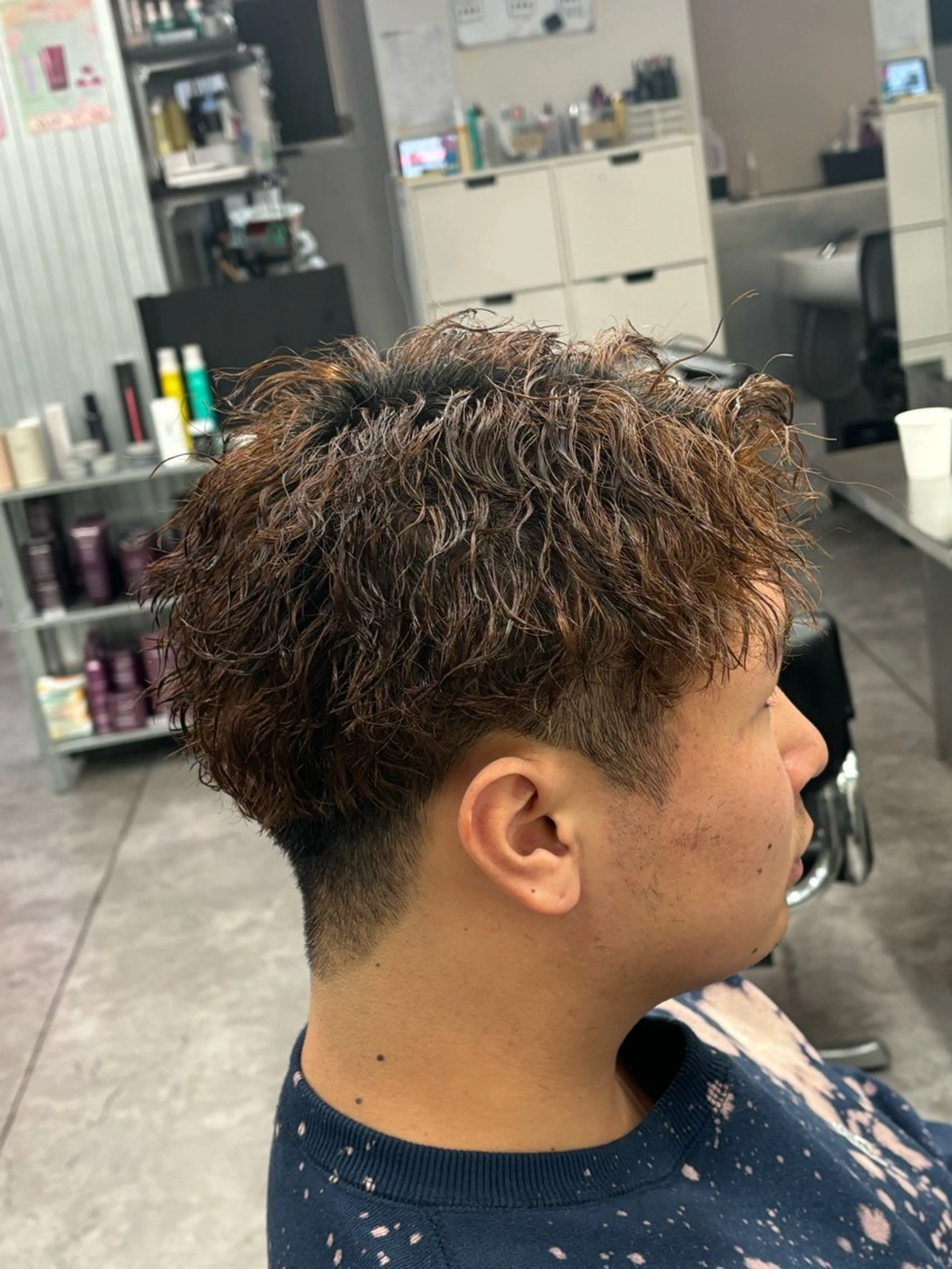 ショート パーマ メンズ カット パーマ ヘアセット お悩み解消✨/ メンズパーマ✨/直樹のヘアスタイル