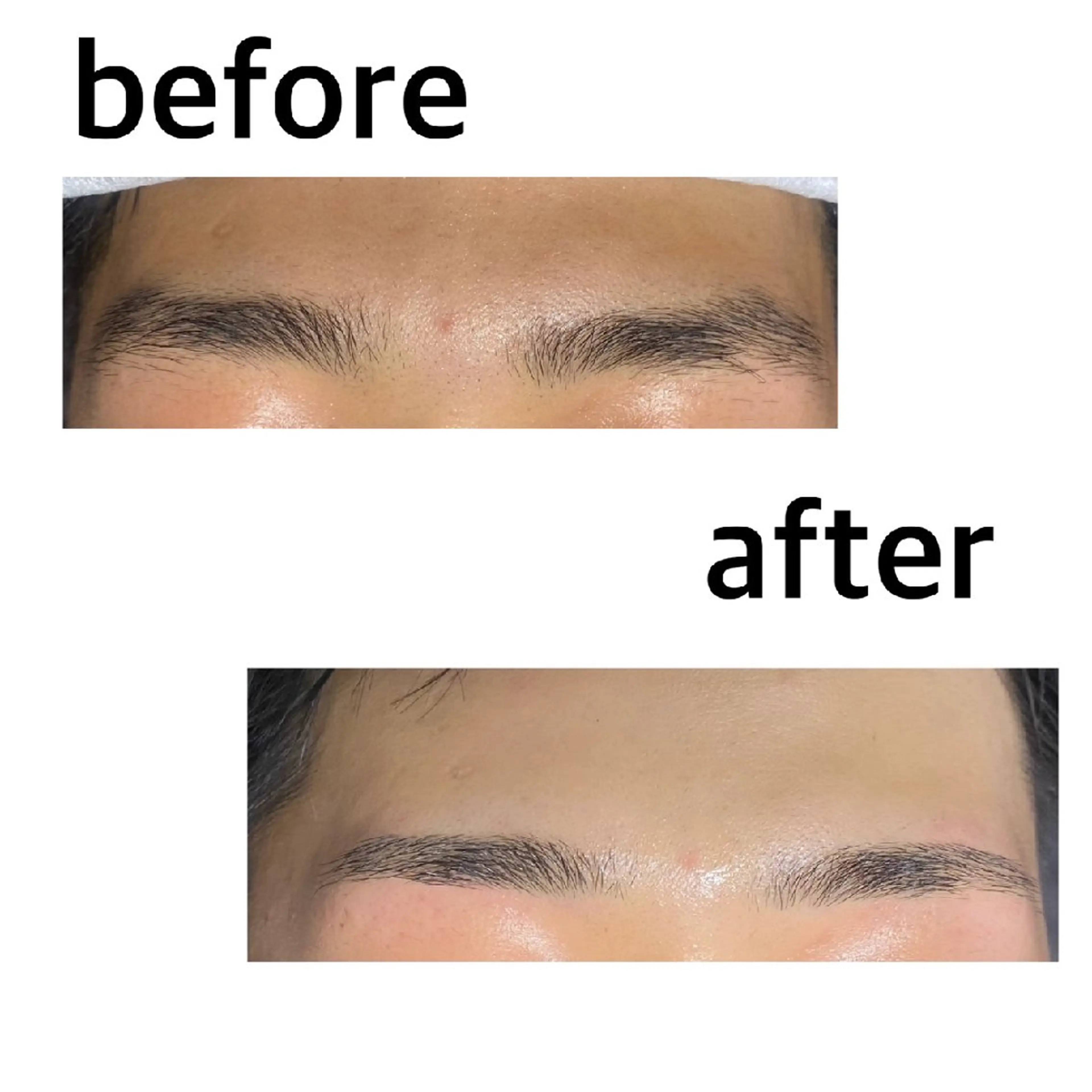 眉毛WAX脱毛　メンズ🩵の写真