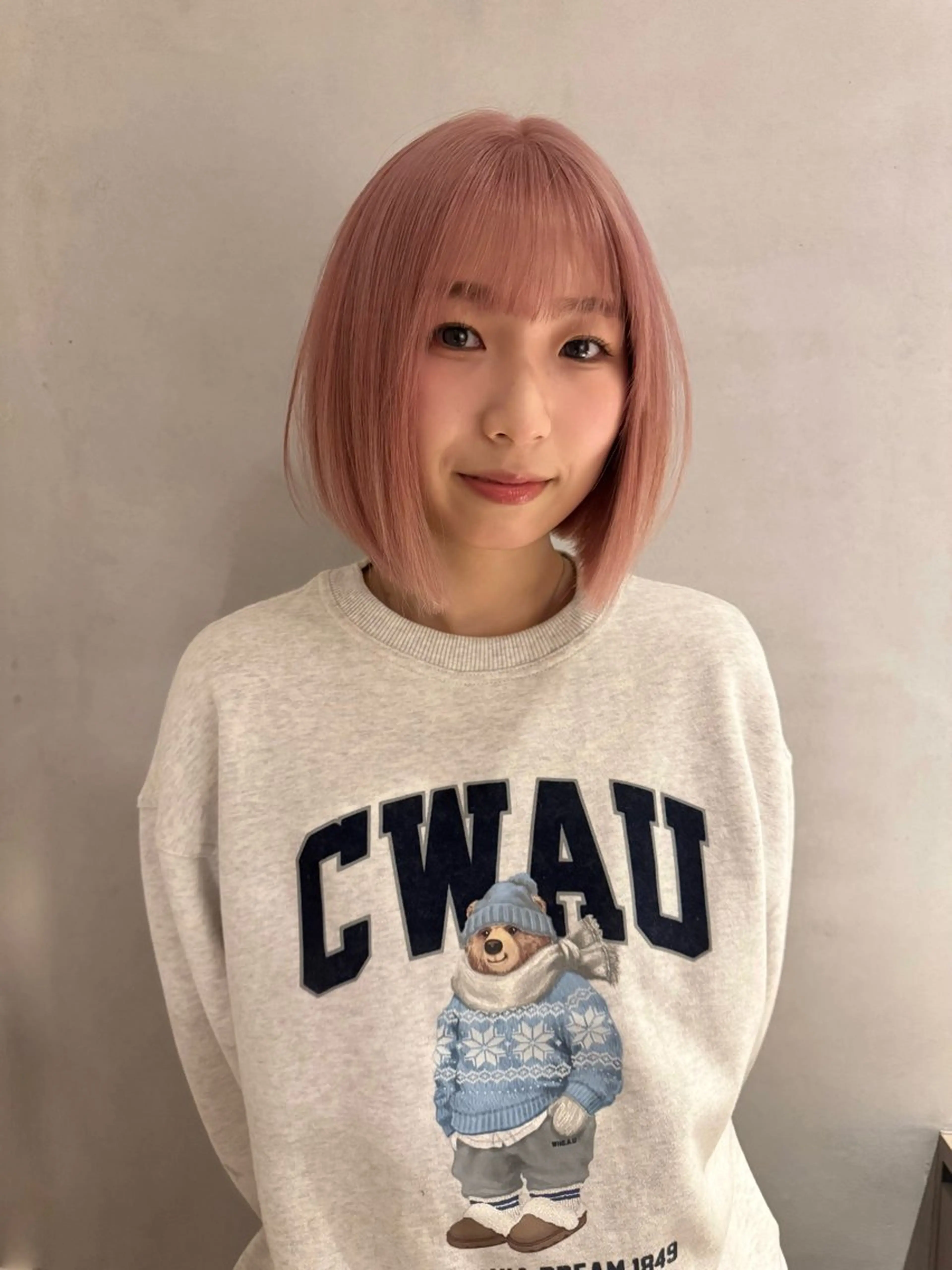 ミディアム カラー ベージュカラー ブリーチ ケアブリーチ ハイトーンカラー ピンクカラー ヘアカラー トリートメント 🩷ハイトーン透明感 レイヤー🩷ユリカのヘアスタイル