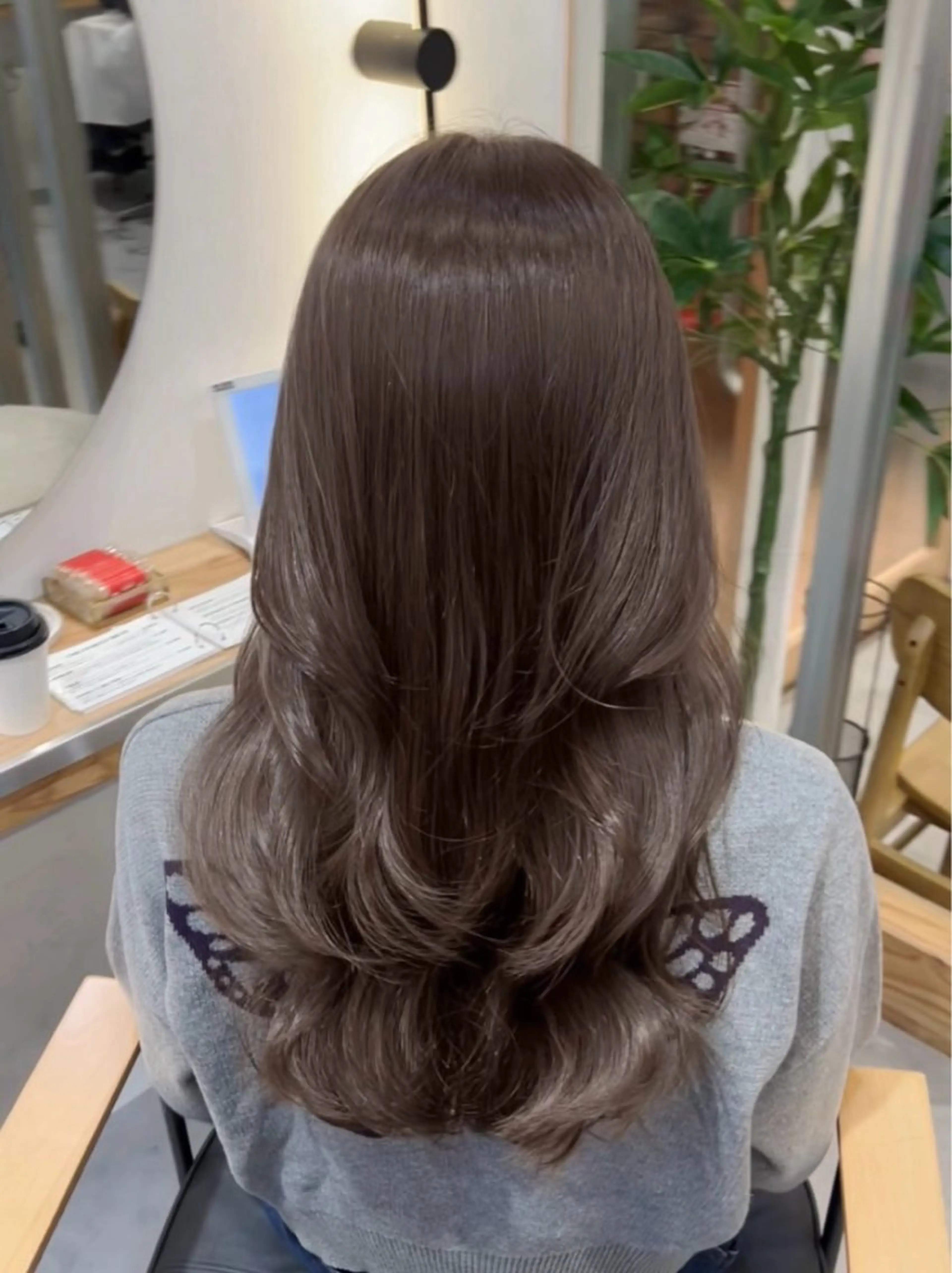 ロング ヘアカラー トリートメント 髪質改善特化/透明感 カラー/AKANE♡のヘアスタイル