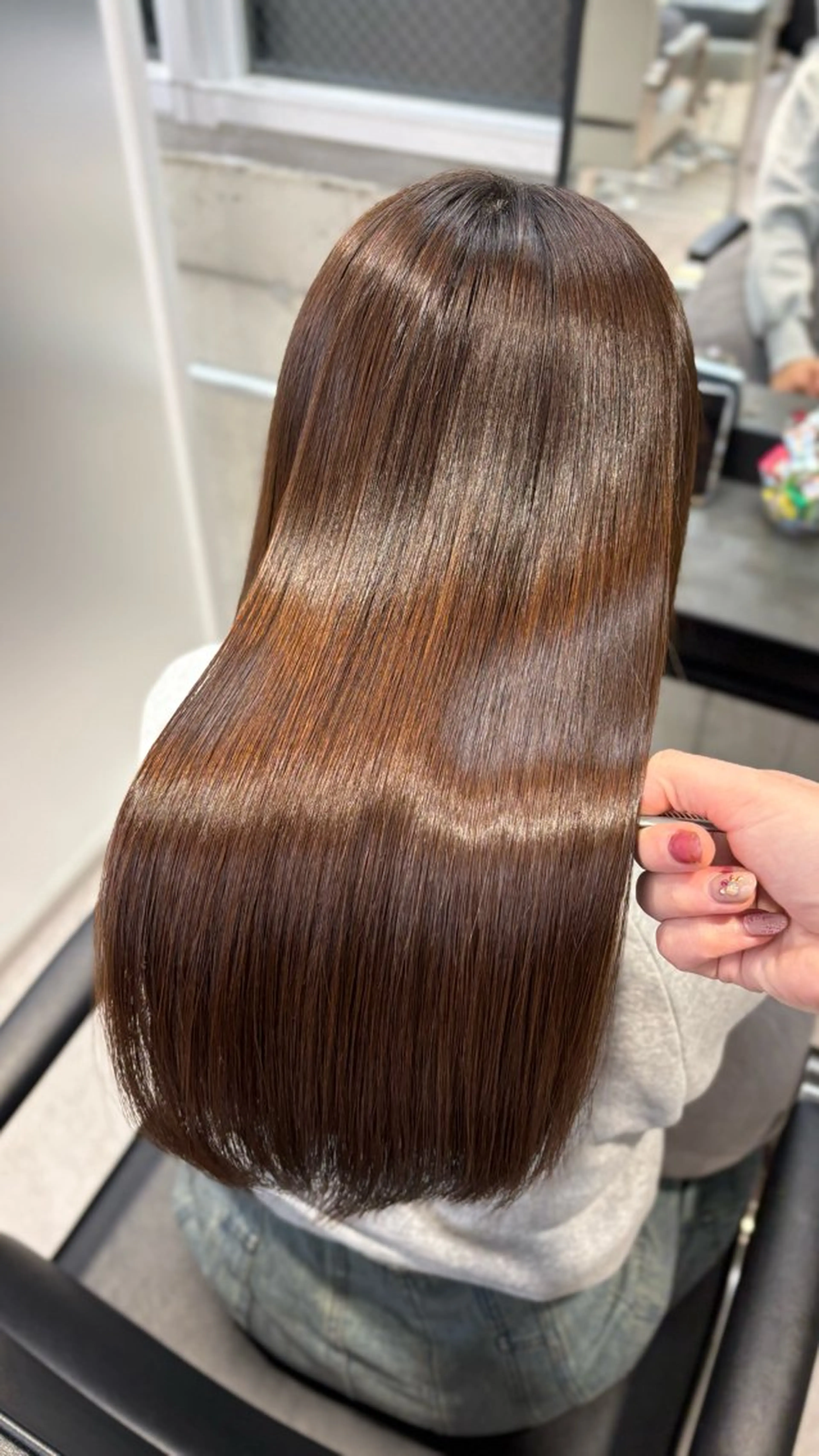 ロング 髪質改善 トリートメント 縮毛矯正 youres hair 髪質改善トリートメント&ヘッドスパ 新宿west店所属・小林春月 /新宿美容師のヘアスタイル