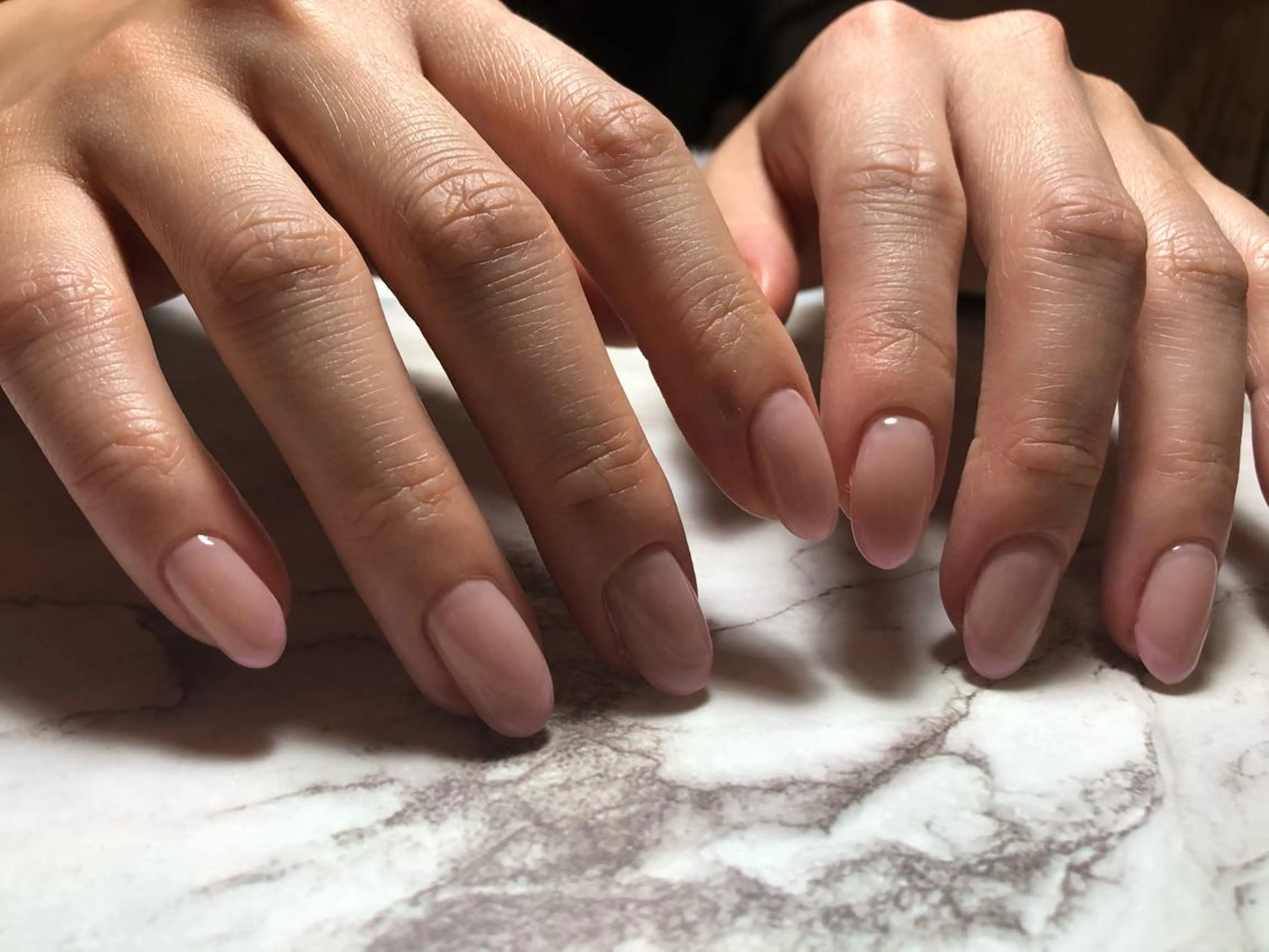 オフ込みシンプルネイルの写真