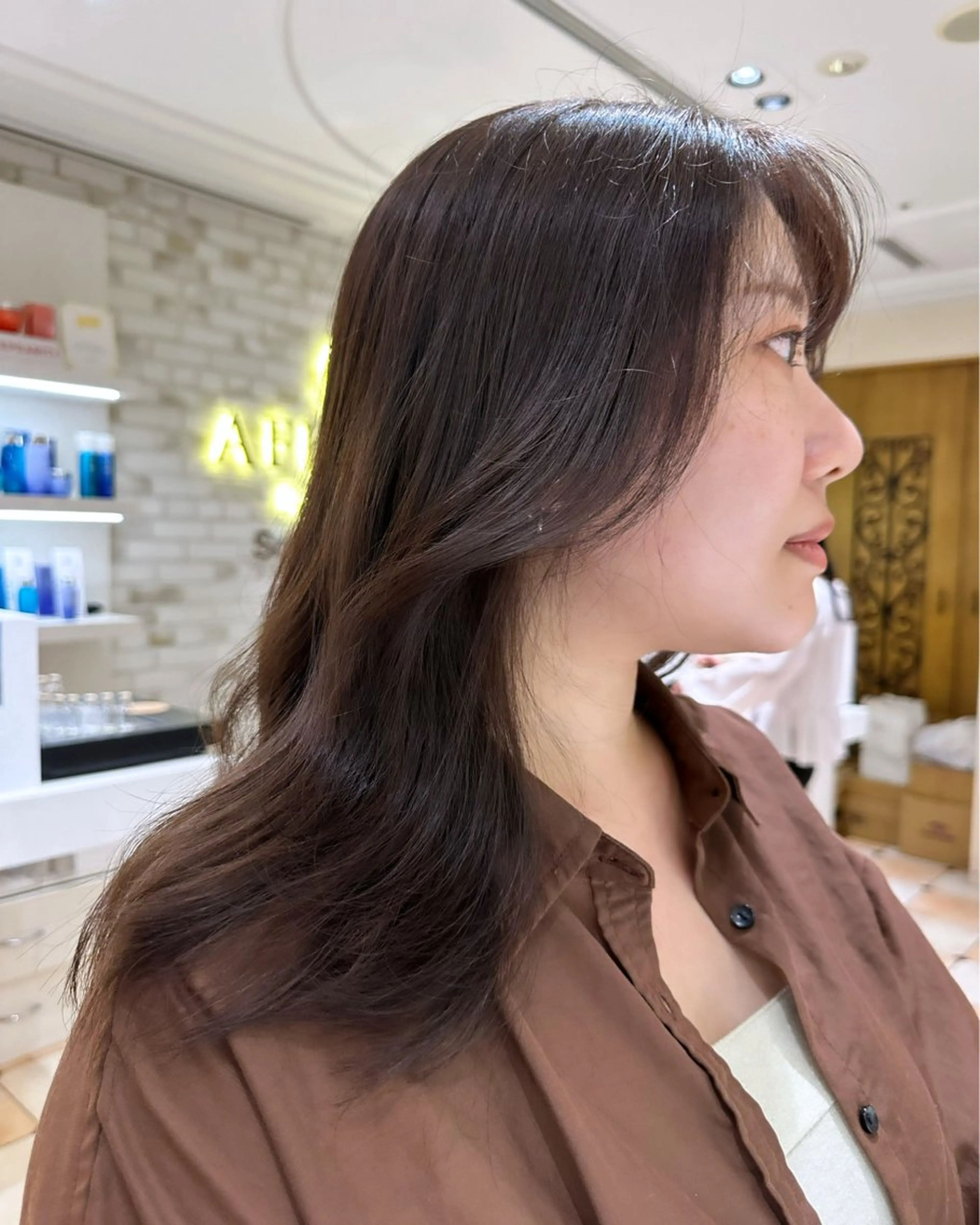 ロング カラー レイヤー/韓国ヘア/ 艶髪/石戸谷海斗のヘアスタイル