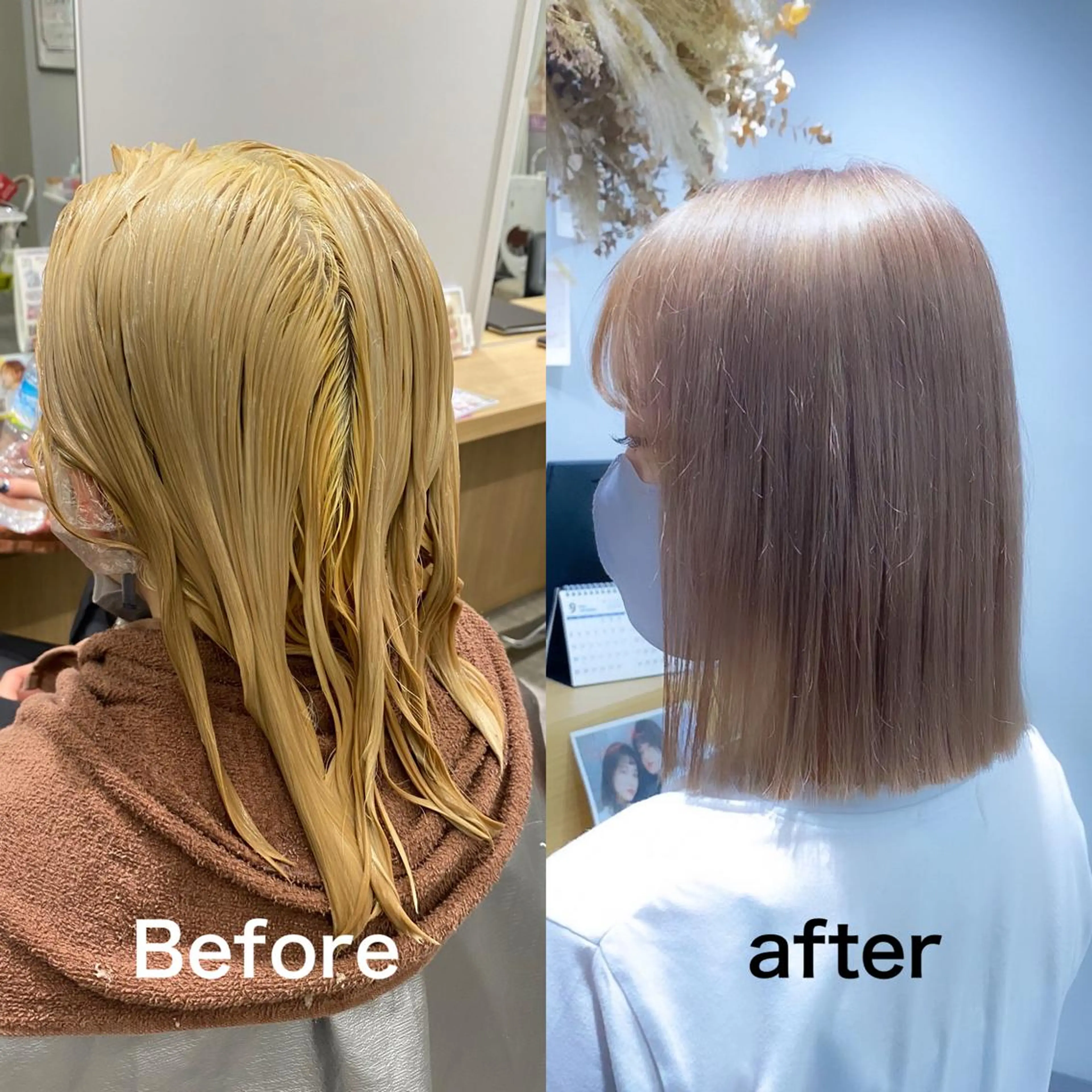 ミディアム カラー ヘアカラー salowin梅田茶屋町suite所属・ハイトーンヘア/ 島崎　タクミのヘアスタイル