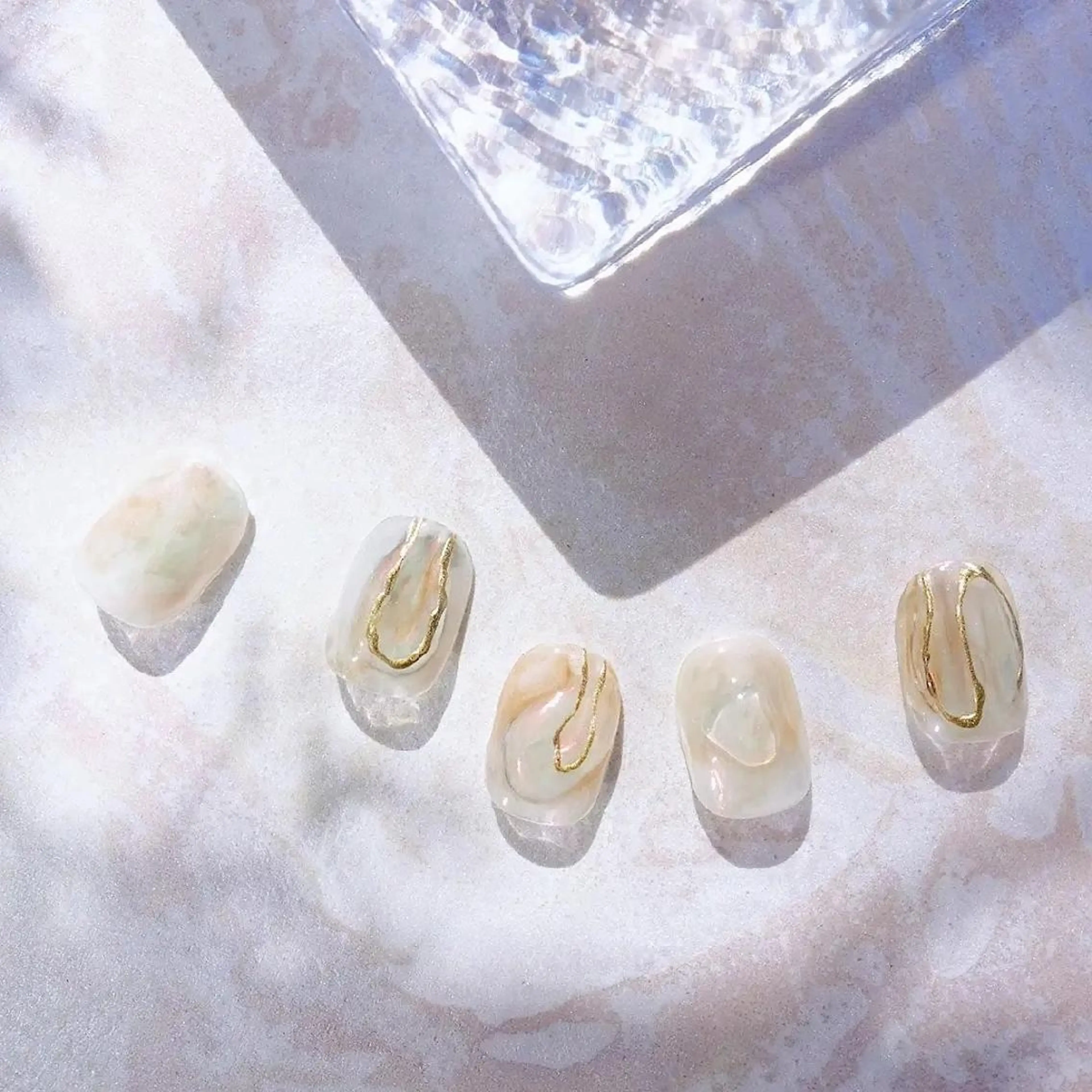 ネイル ニュアンスネイル ショートネイル gemickle nailのネイルデザイン