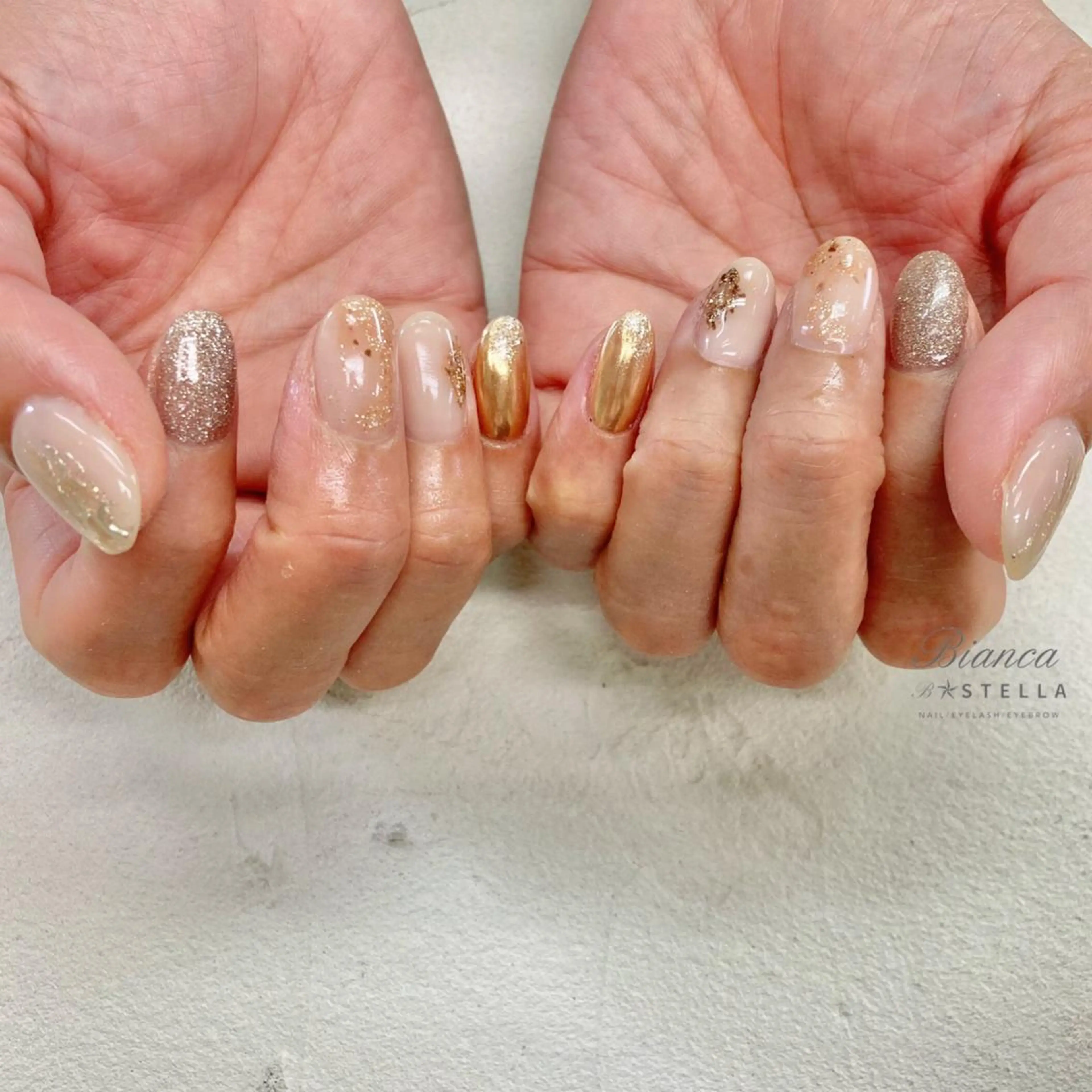 ネイル フラッシュネイル Mojyam nail所属・松本 実咲のネイルデザイン