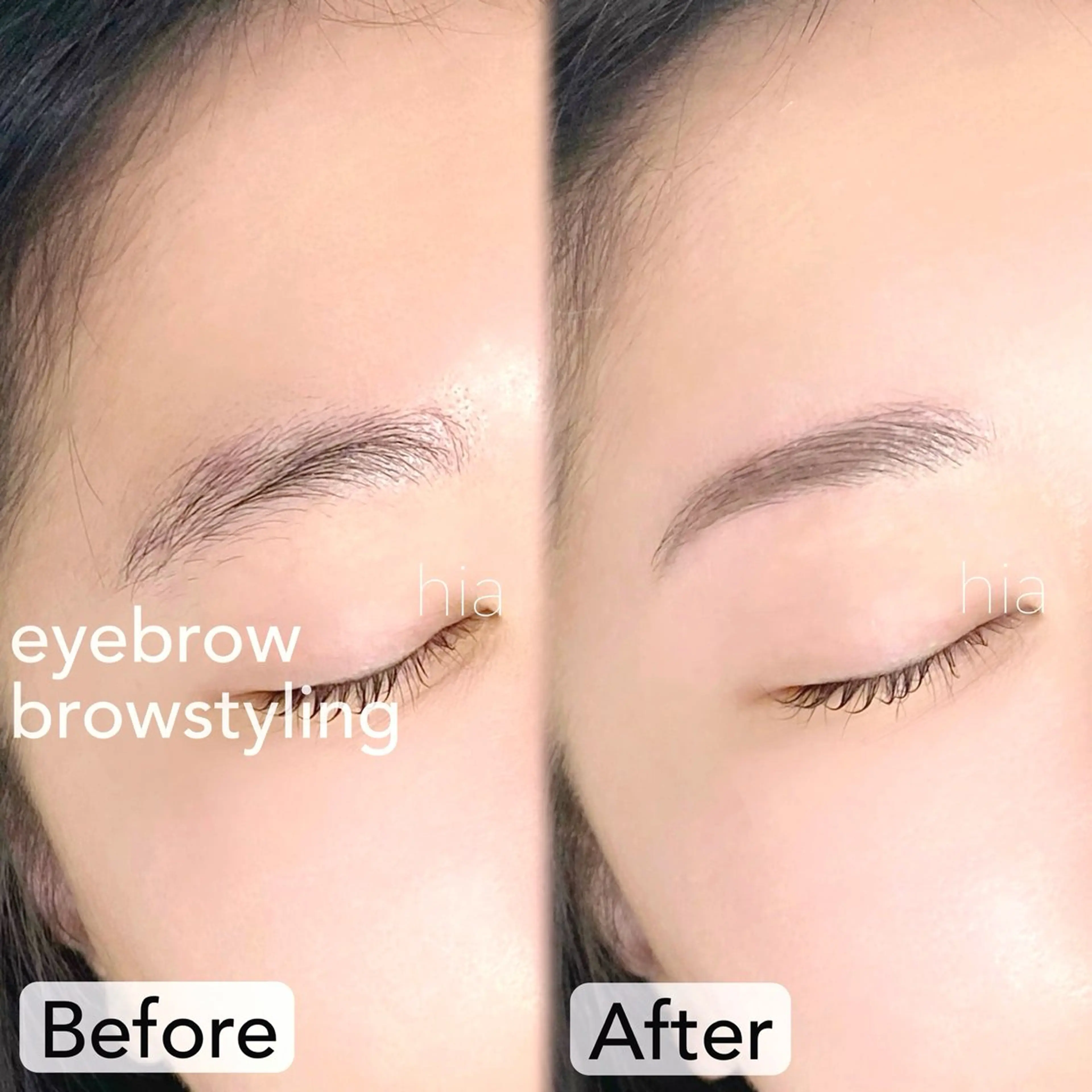 アイブロウ ワックス脱毛 hia eyelash所属・hia hinaのマツエク・マツパデザイン