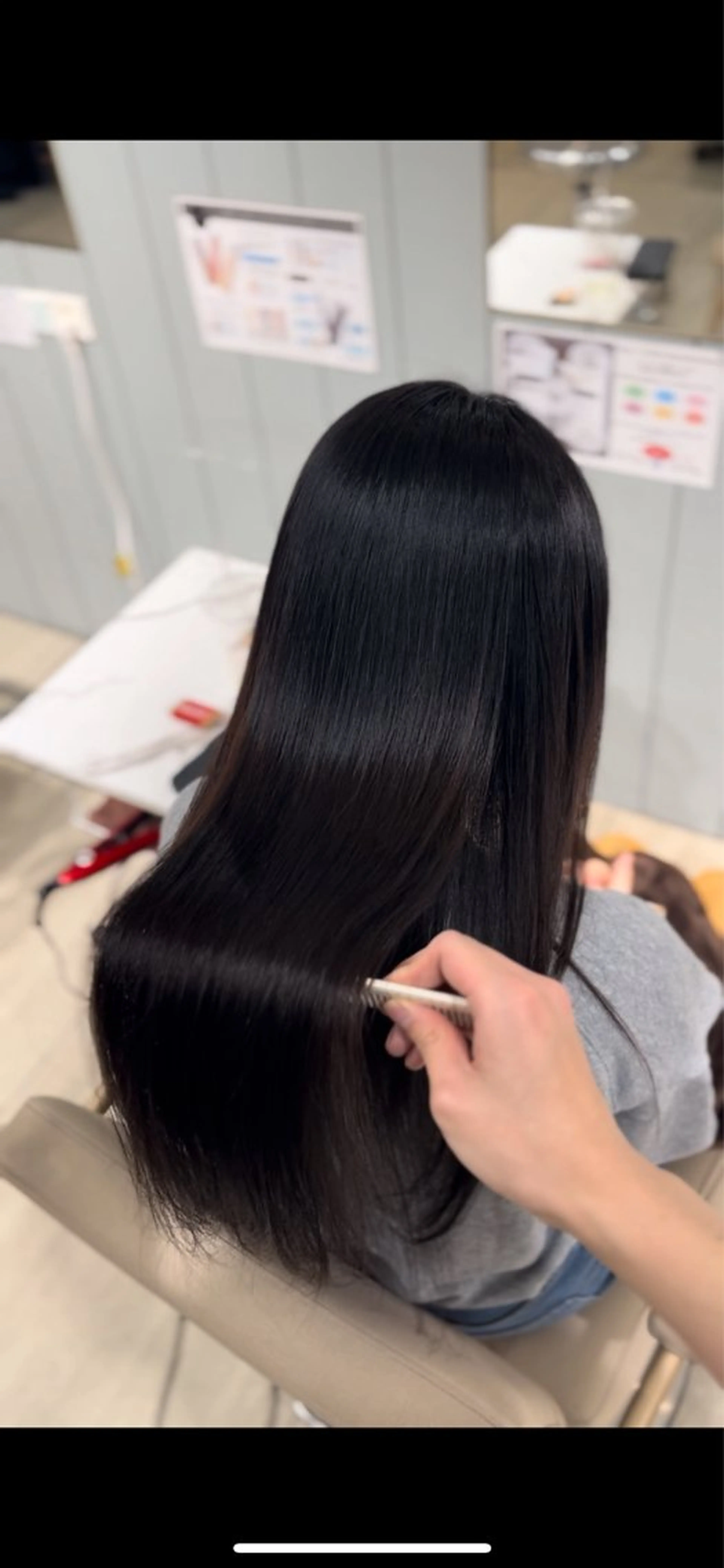 ロング 縮毛矯正 ヘアカラー 縮毛矯正 酸性縮毛矯正/ 髪質改善/信之介のヘアスタイル