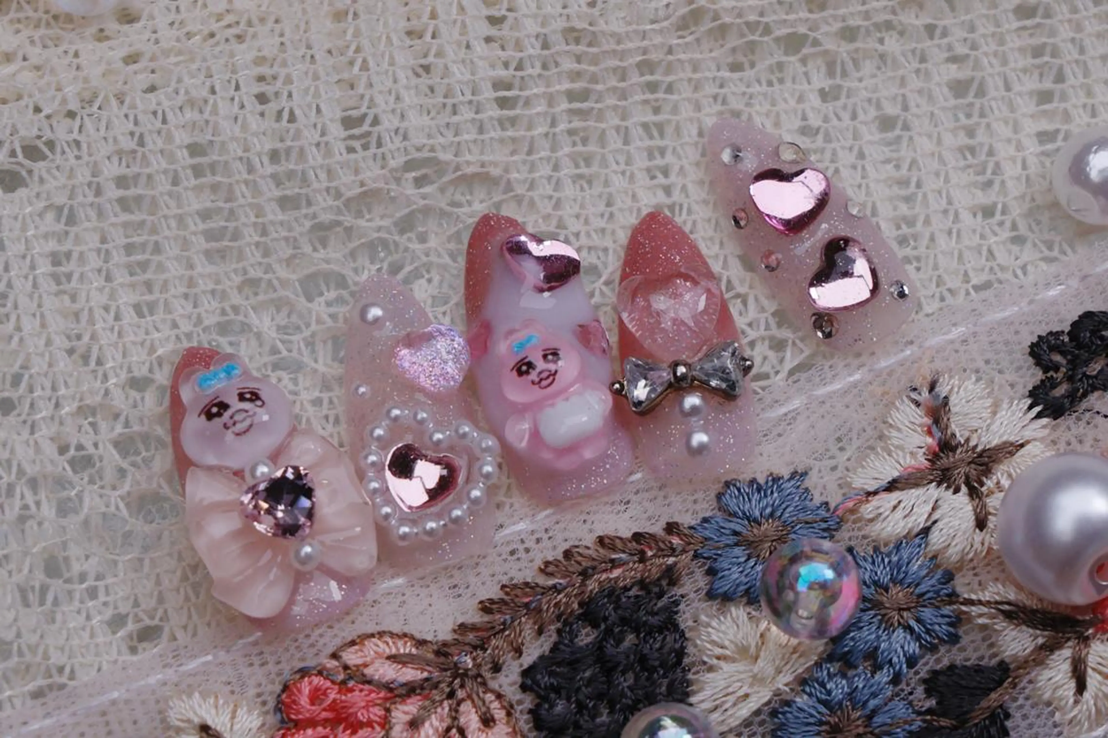 ネイル ハロウィン ロングネイル マグネットネイル スカルプネイル ネイルチップ ハンドネイル Mss えりのネイルデザイン