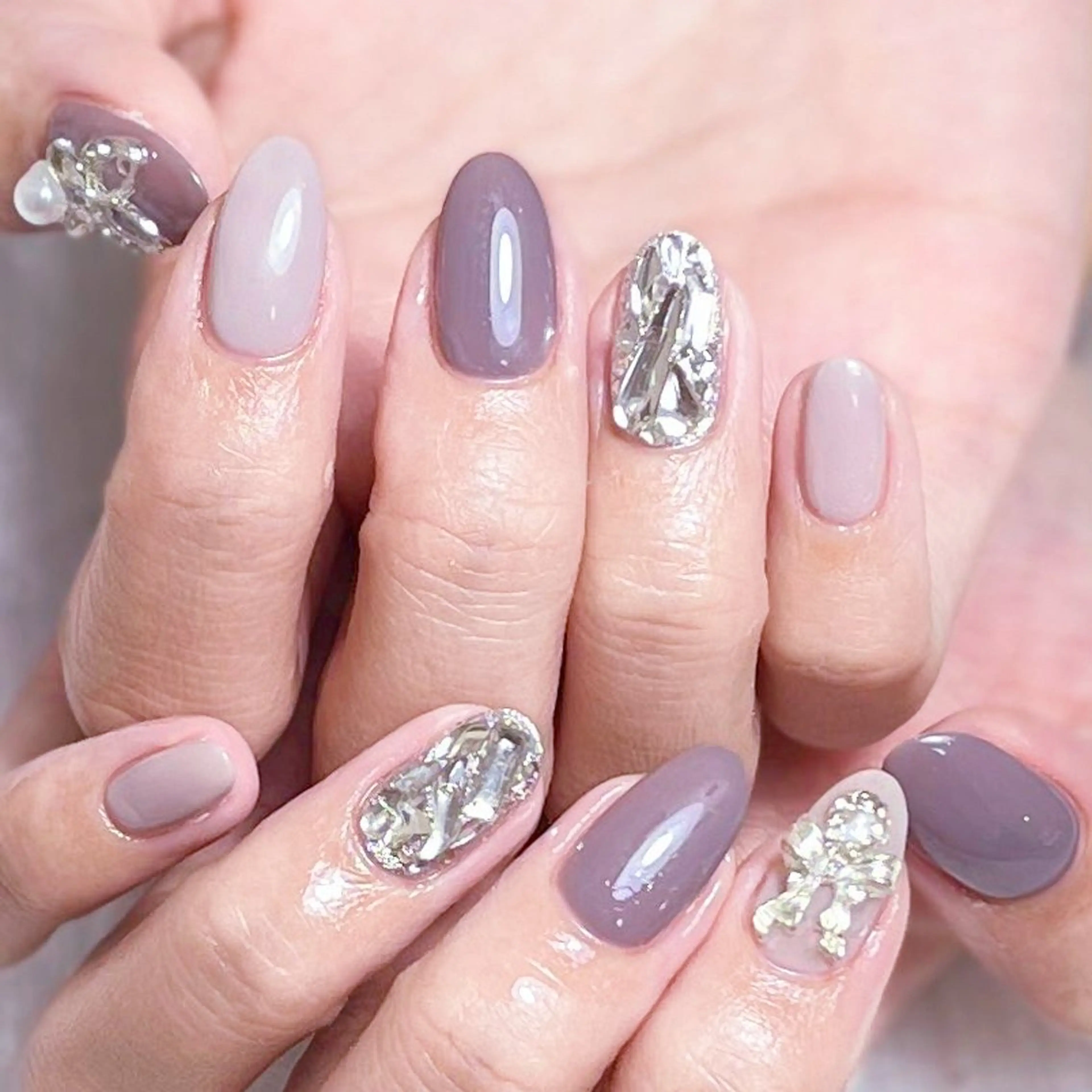 ネイル アートネイル ジェルネイル 韓国ネイル マグネットネイル マットネイル YUKI_ Monster💟のネイルデザイン