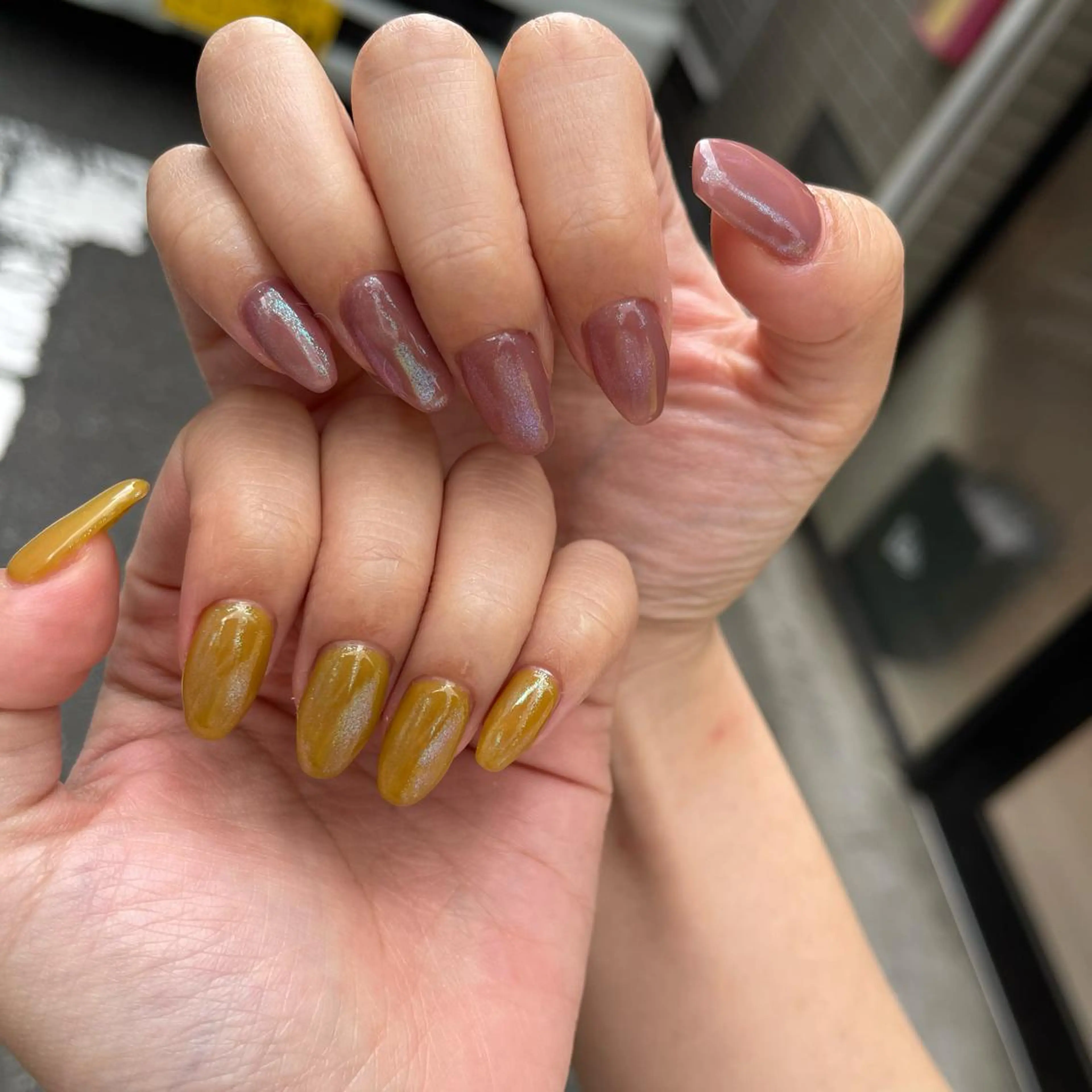 ネイル オーロラネイル らんまnail &Pearlセルフホワイトニング所属・Ranma beautyのネイルデザイン