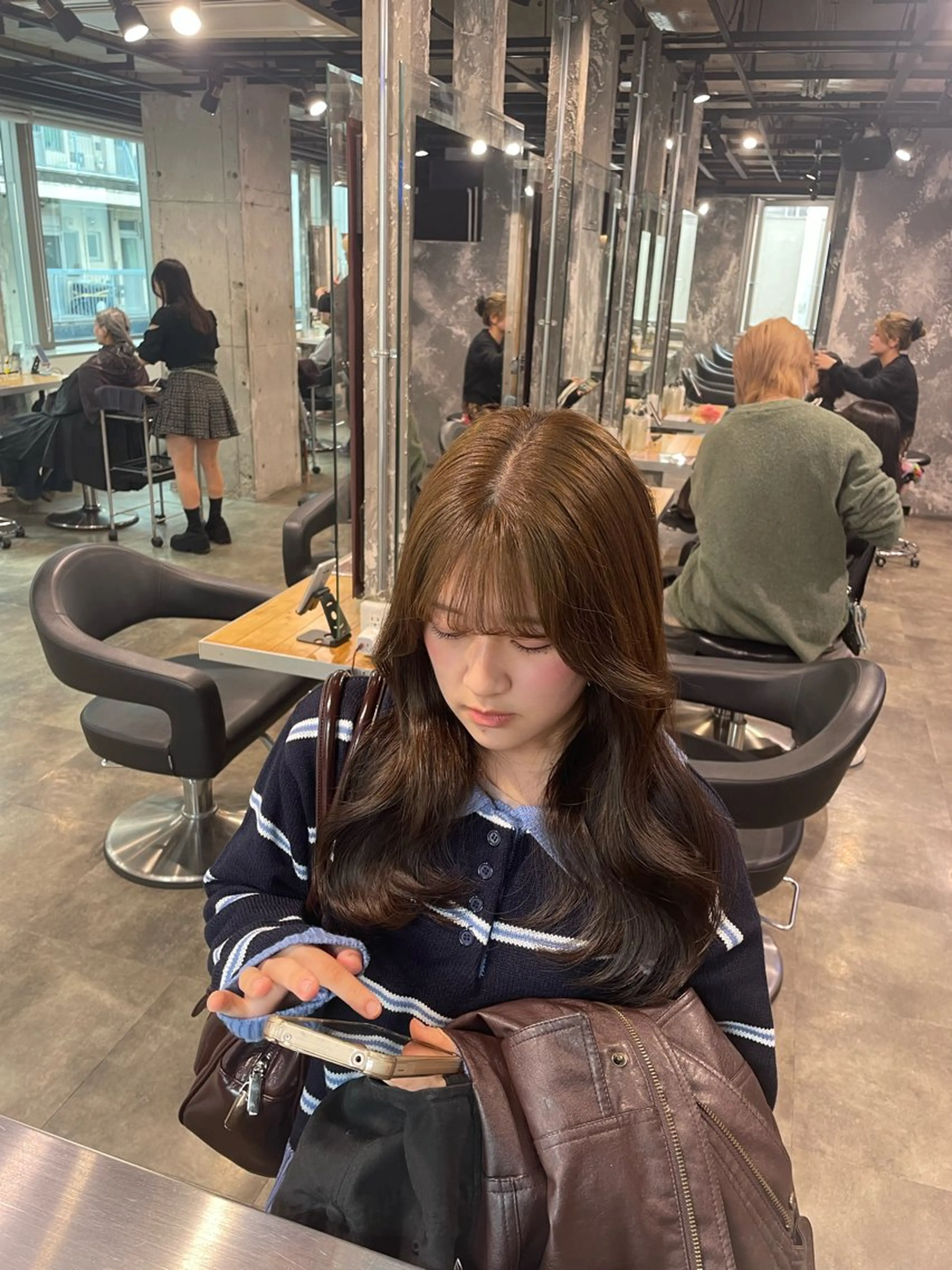 カラー カット ヘアカラー トリートメント ヘアセット 🤍透明感韓国 レディ/まりん🤍のヘアスタイル