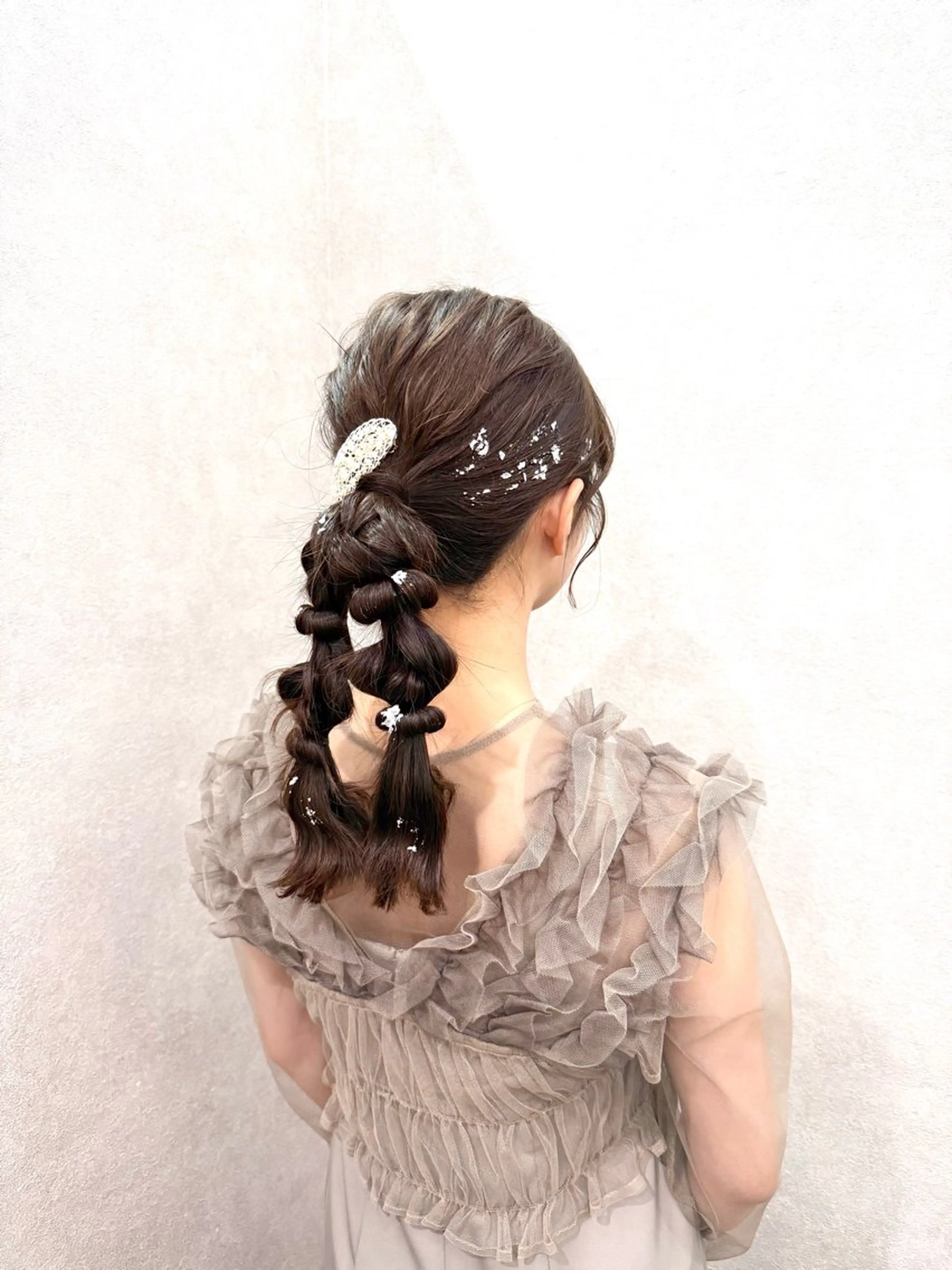 セミロング ヘアアレンジ ヘアセット まとまるボブ🌼 アレンジ🌼鴨下穂香のヘアスタイル