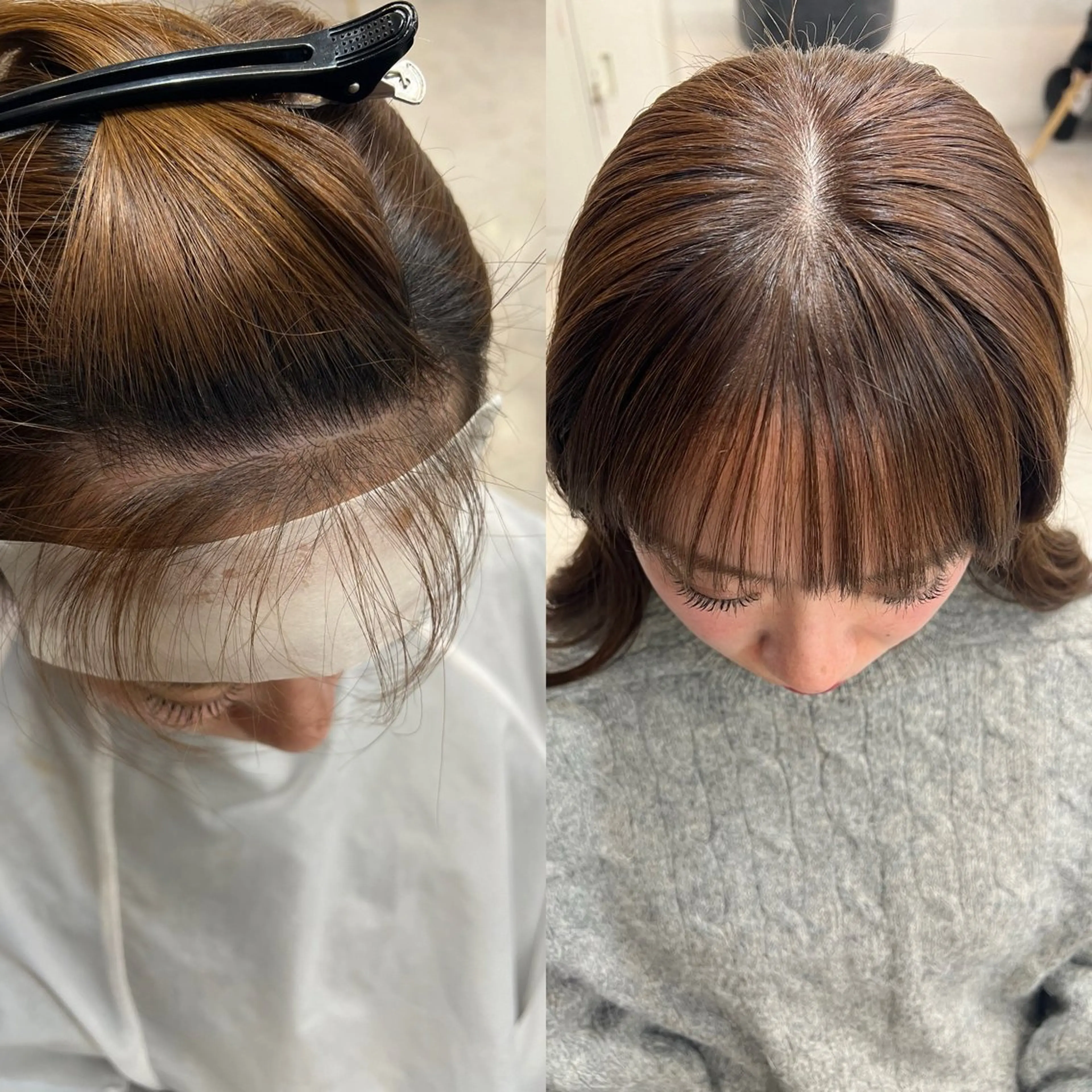 セミロング セミロングパーマ 髪質改善 カット ヘアカラー 縮毛矯正 トリートメント ✨髪質改善✖︎韓国 レイヤー✨ナカムラのヘアスタイル