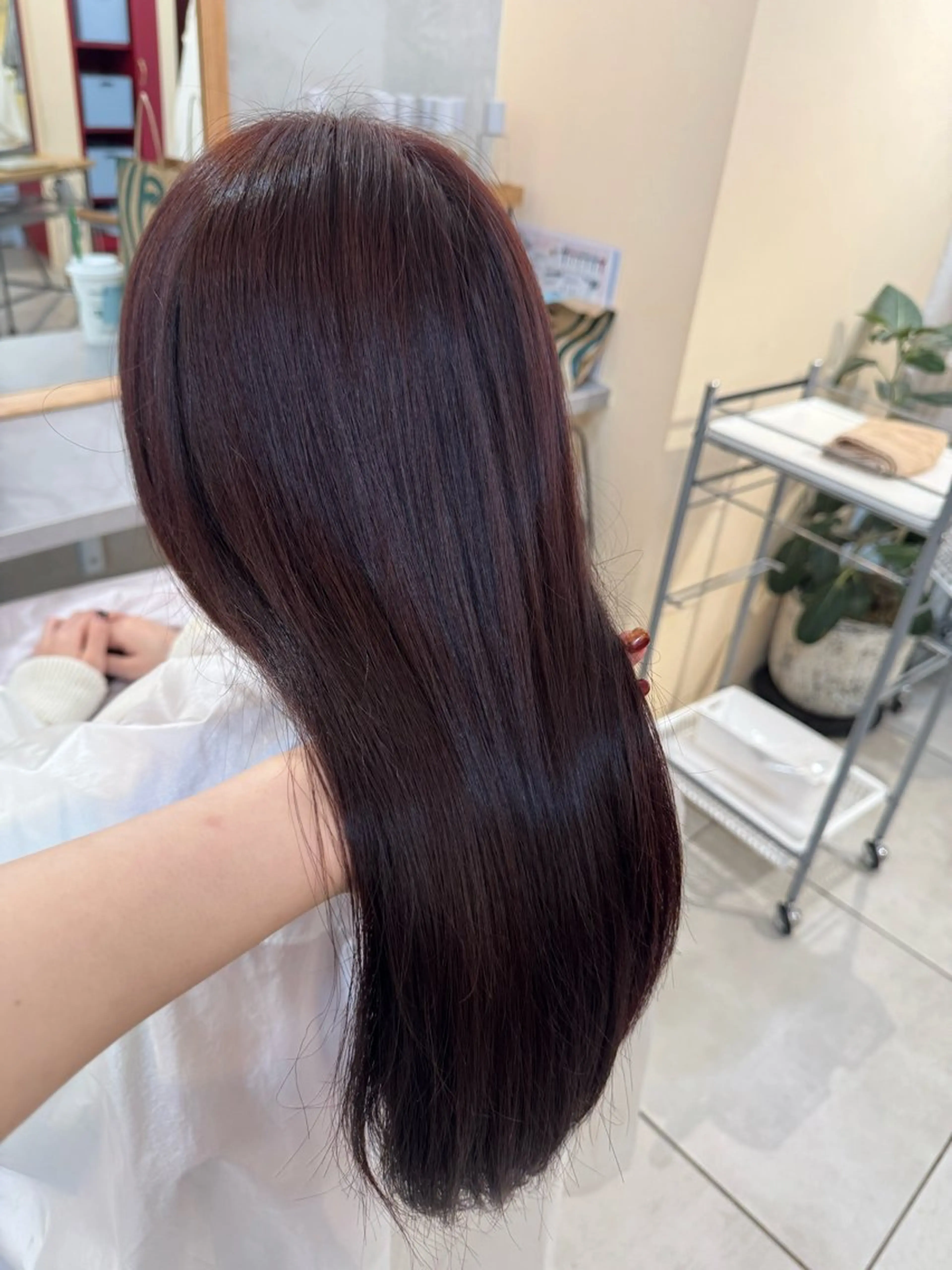 ミディアム カラー ヘアカラー 🫧髪質改善/Wカラ ー 暖色 🌸桜🌸のヘアスタイル