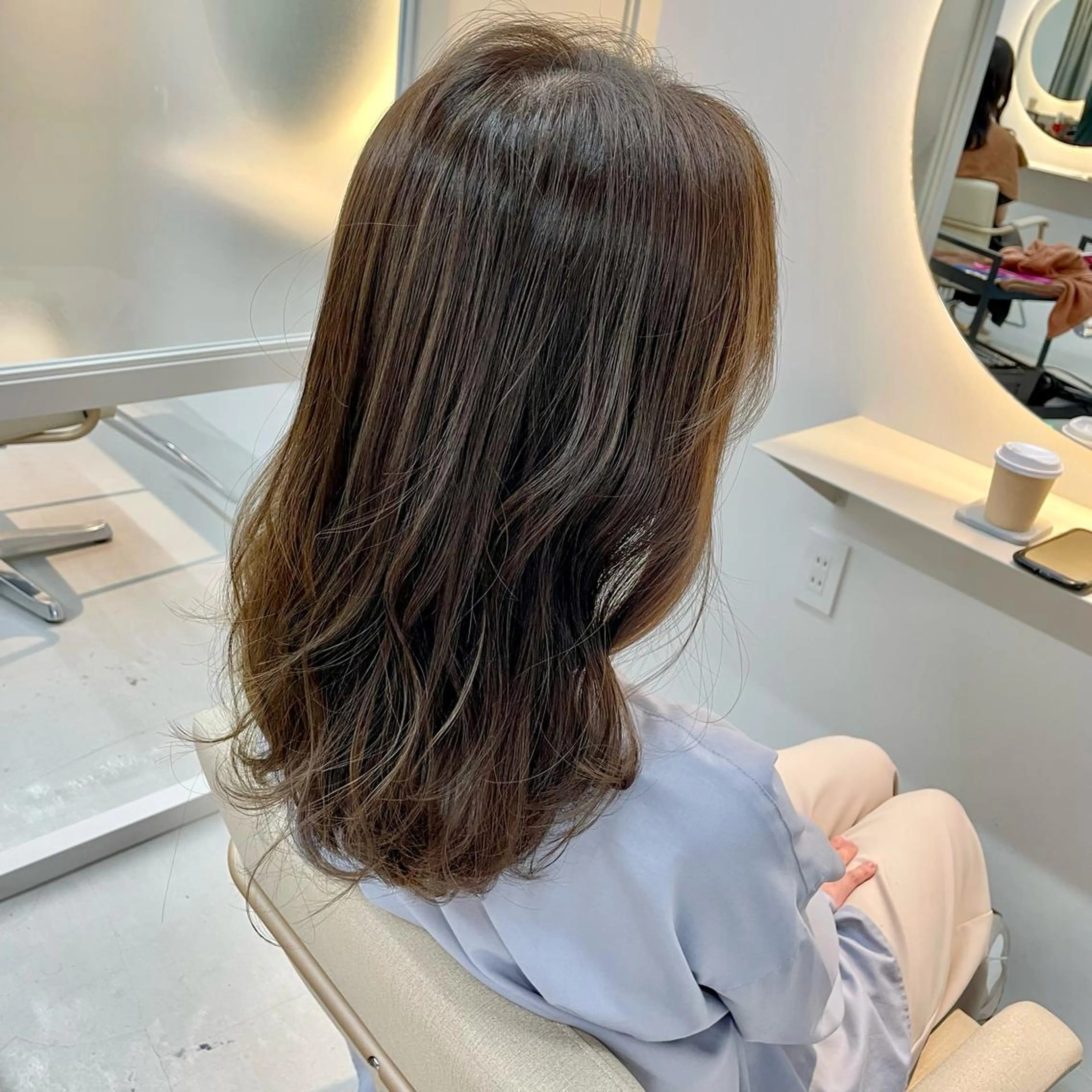 セミロング カラー カット ヘアカラー トリートメント sida西院店/ 西村真夜のヘアスタイル