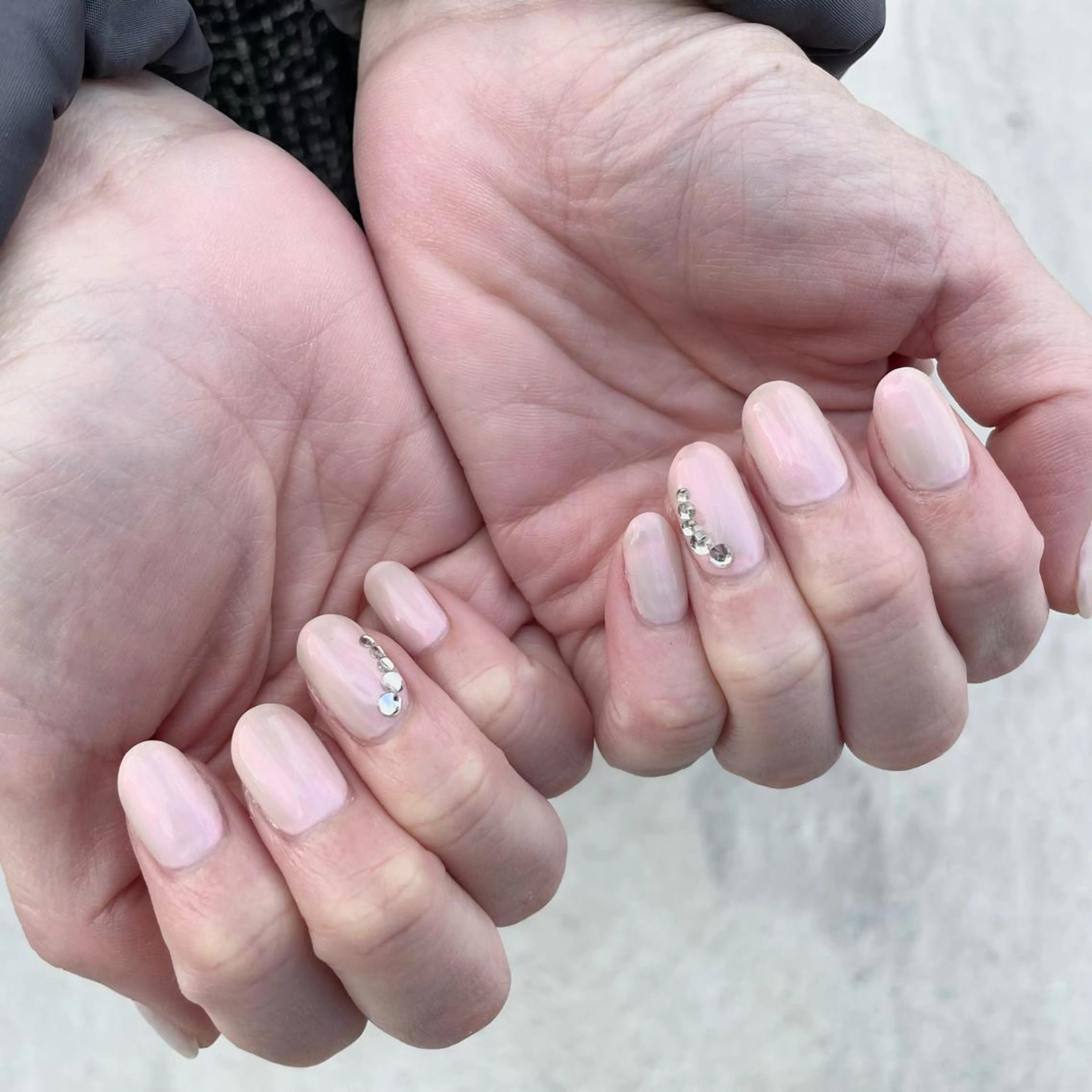 ネイル ワンカラーネイル ハンドネイル Sea  nail by emaのネイルデザイン