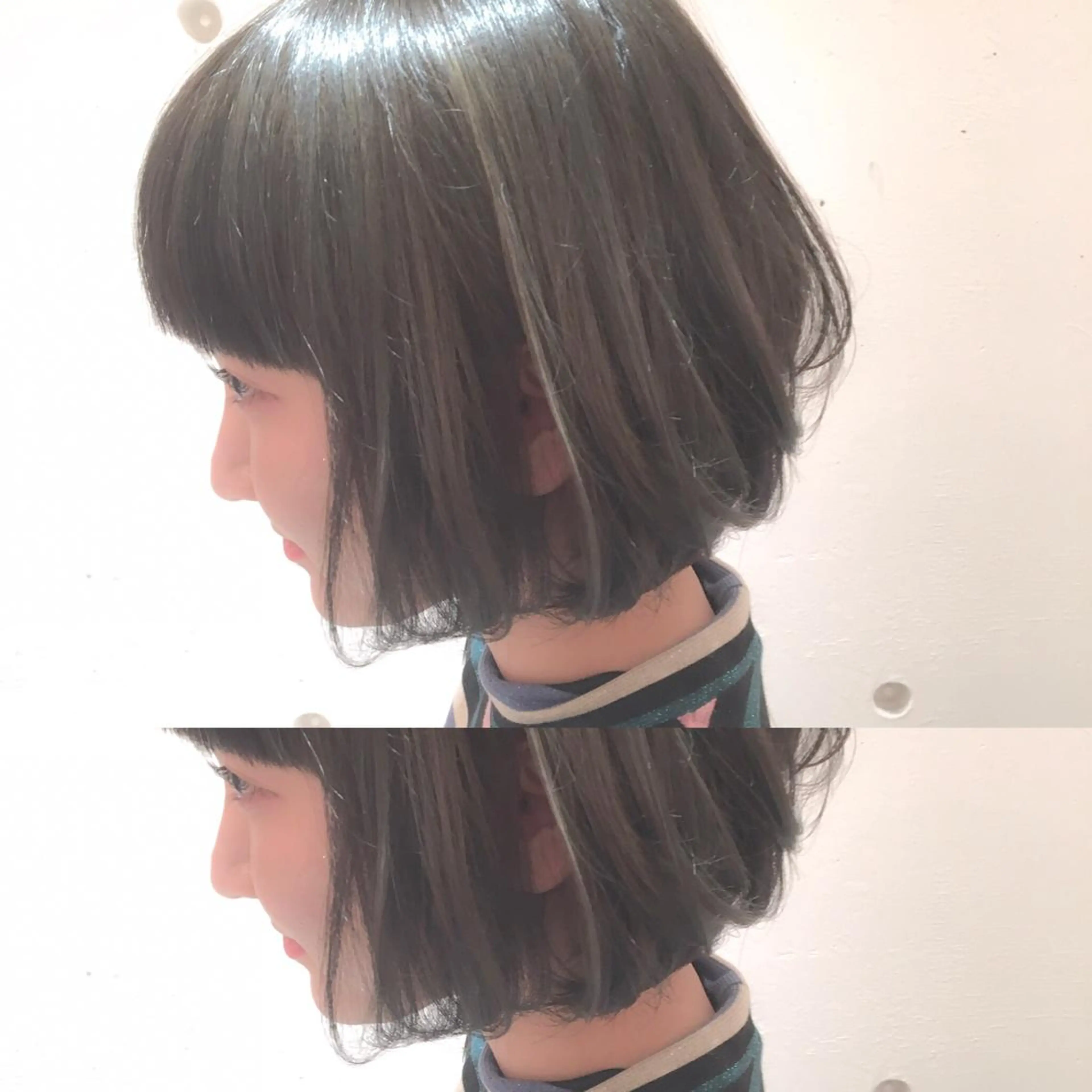 ミディアム カラー THE DAY所属・AKI HASHIMOTOのヘアスタイル