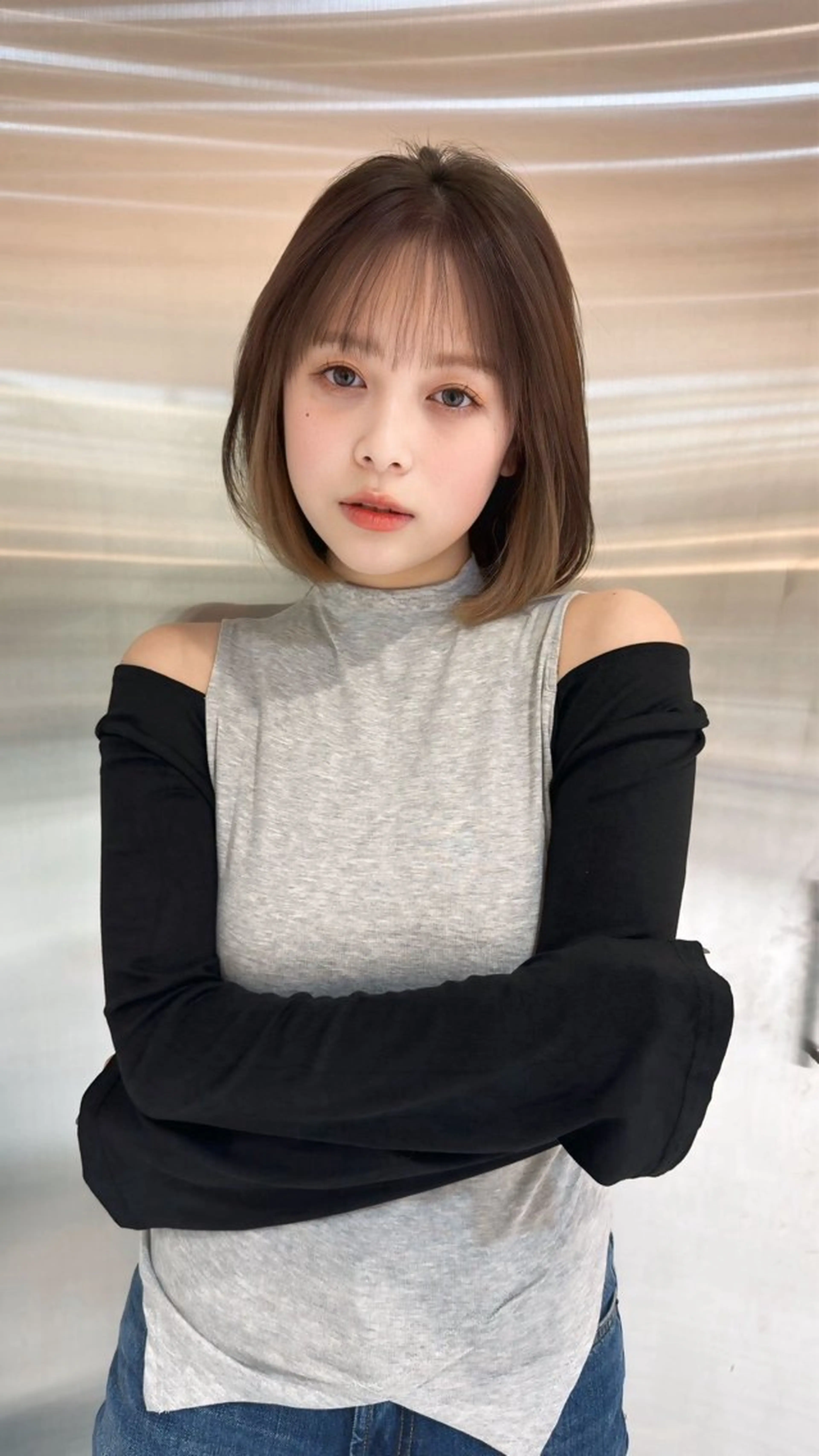 ミディアム ボブ 新宿/髪質改善/暖色 カラー/shiyuのヘアスタイル