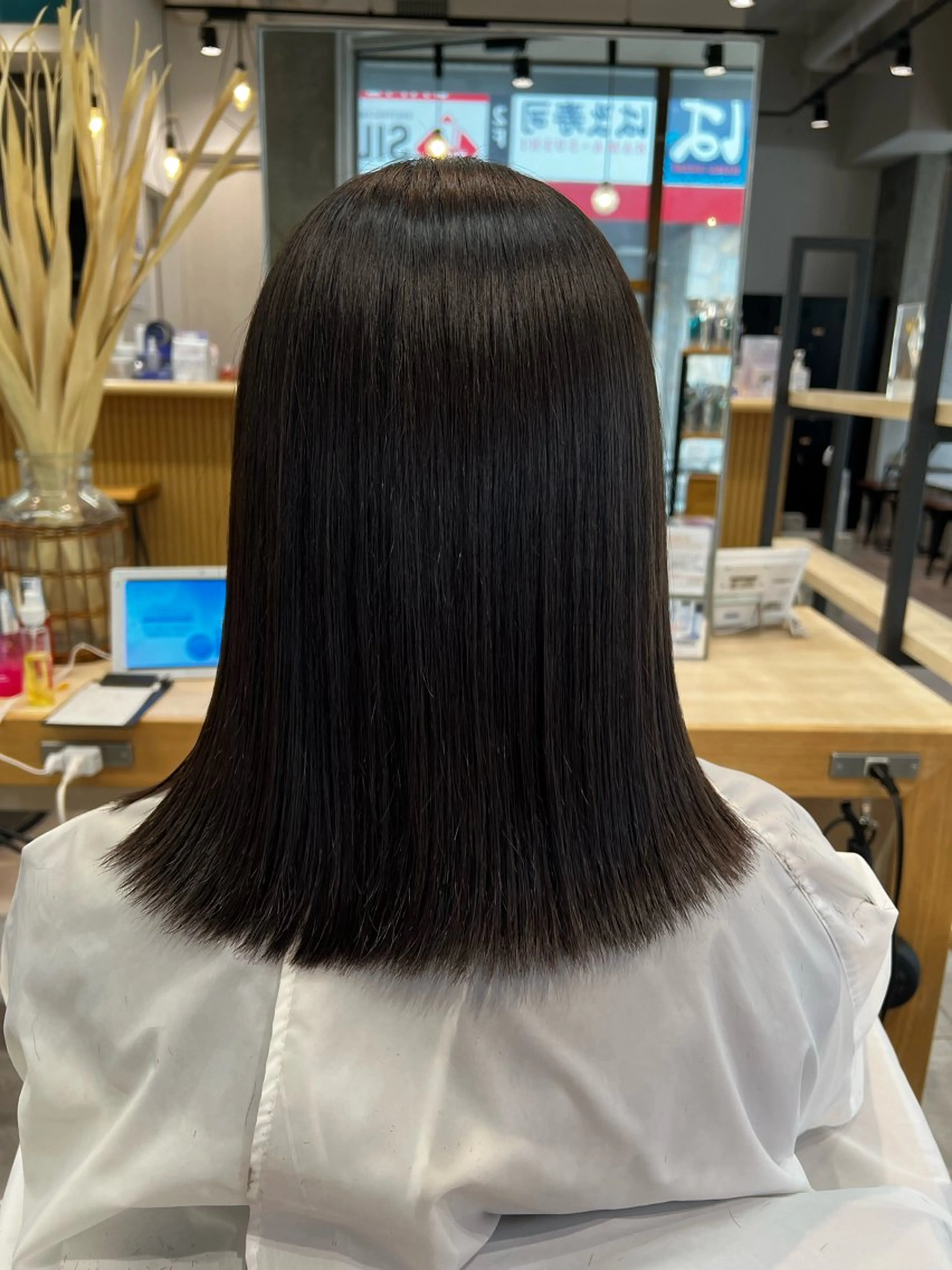 ミディアム 縮毛矯正 🌞レイヤー×カラー 前川那津美🌞のヘアスタイル