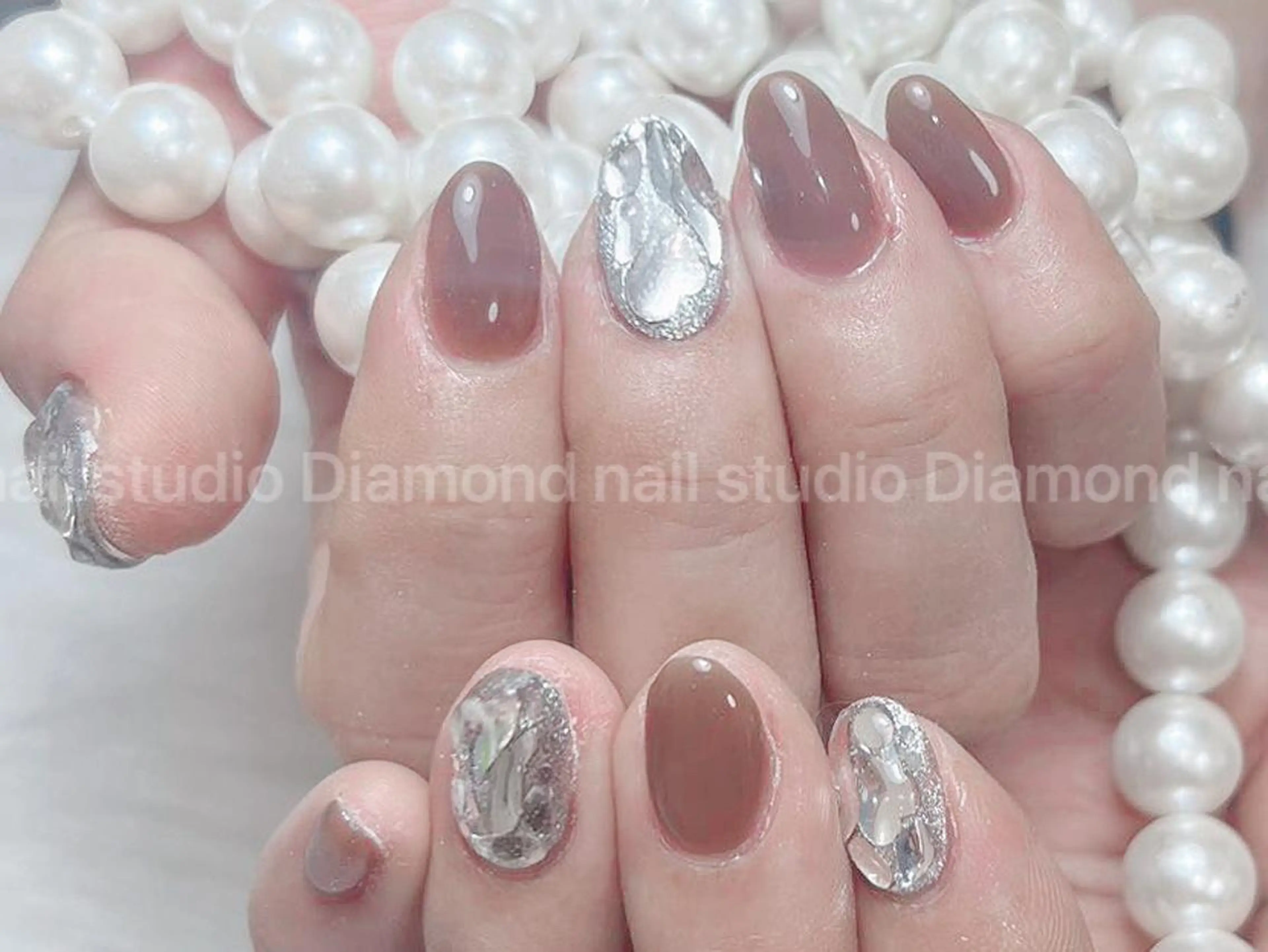 ネイル ハンドネイル DIAMOND Nail🍒のネイルデザイン