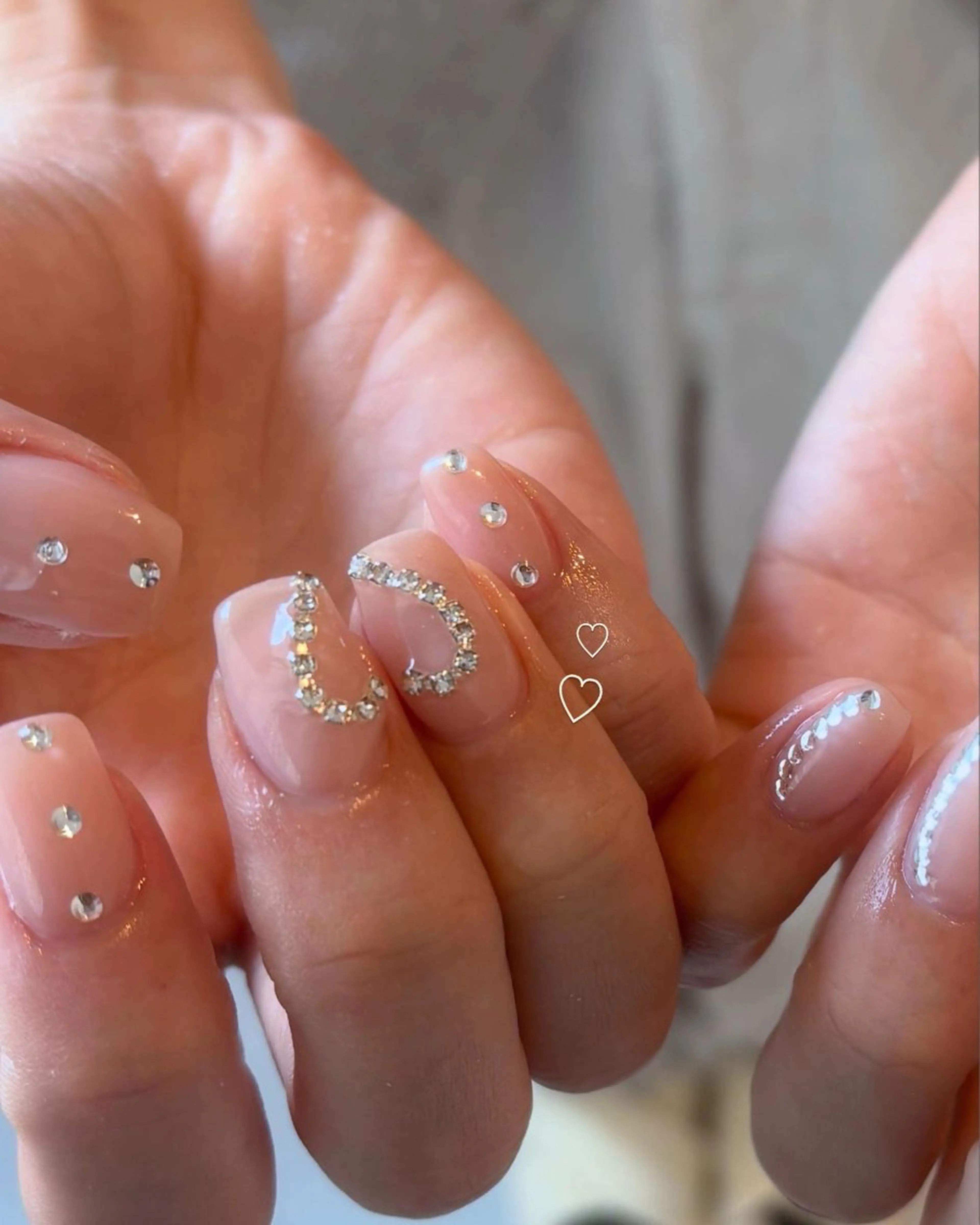 ネイル ハート ハンドネイル Hanana Nail所属・Hanana Nail Hanaのネイルデザイン