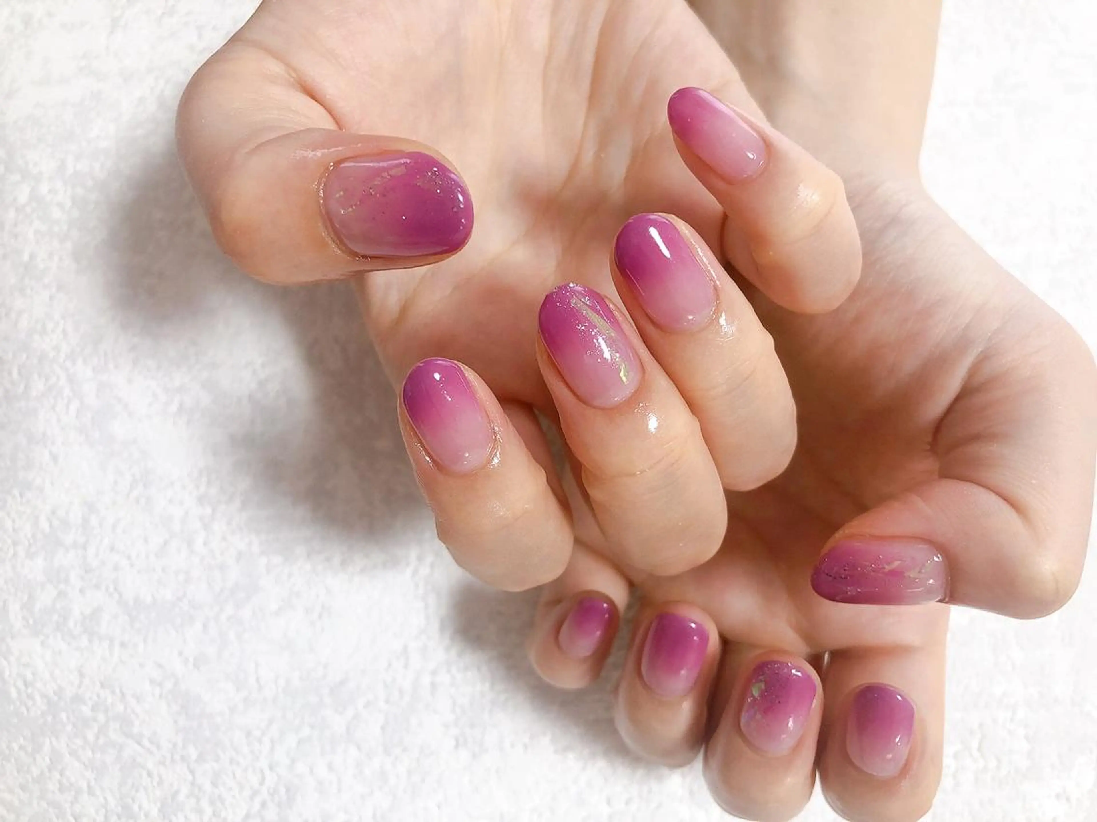 ネイル フレンチネイル ジェルネイル ガラスフレンチ 韓国ネイル パラジェル kiki nail たまプラーザのネイルデザイン