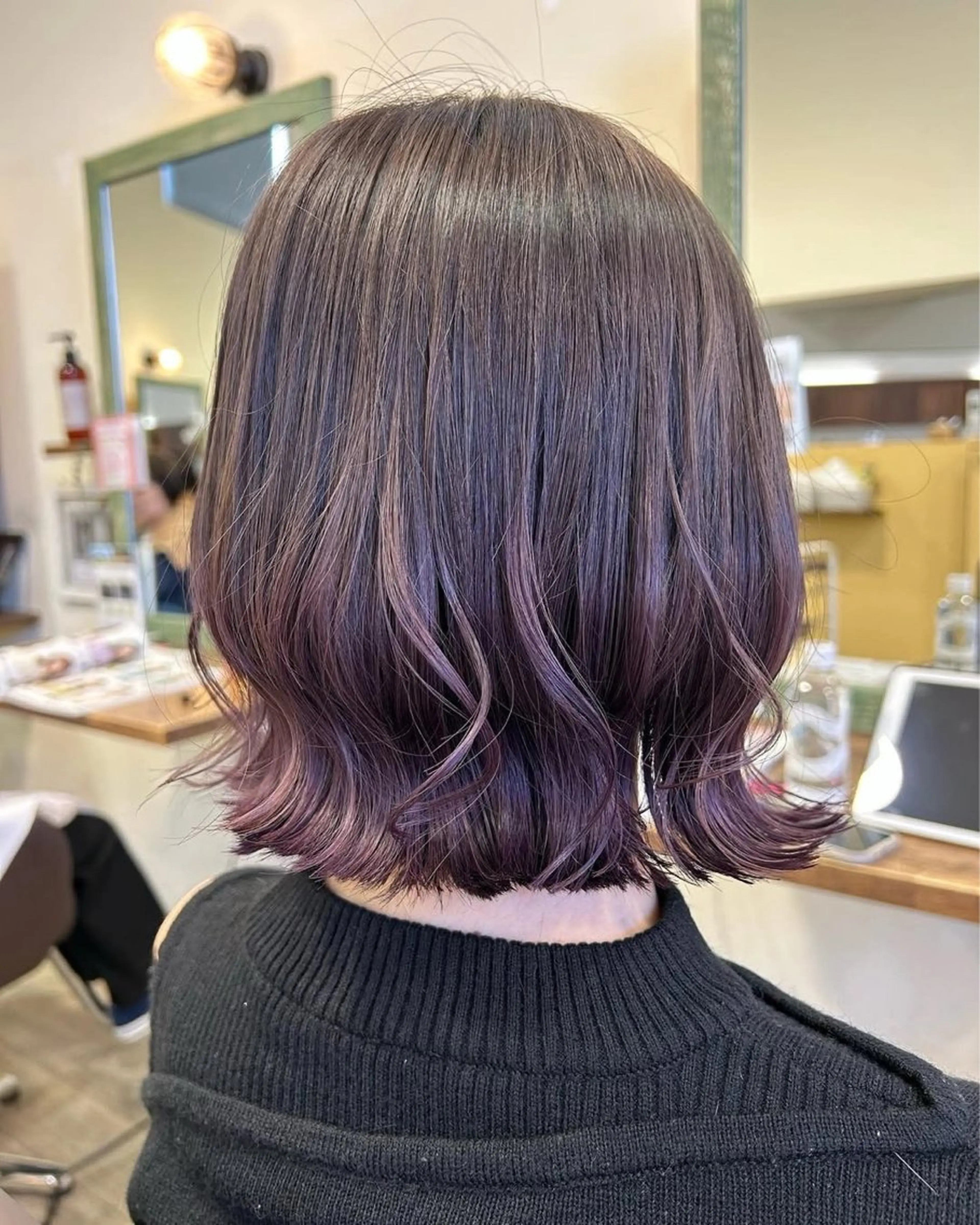 ショート カラー グラデーションカラー ボブ カット ヘアカラー トリートメント はいとう　なえ Beretのヘアスタイル