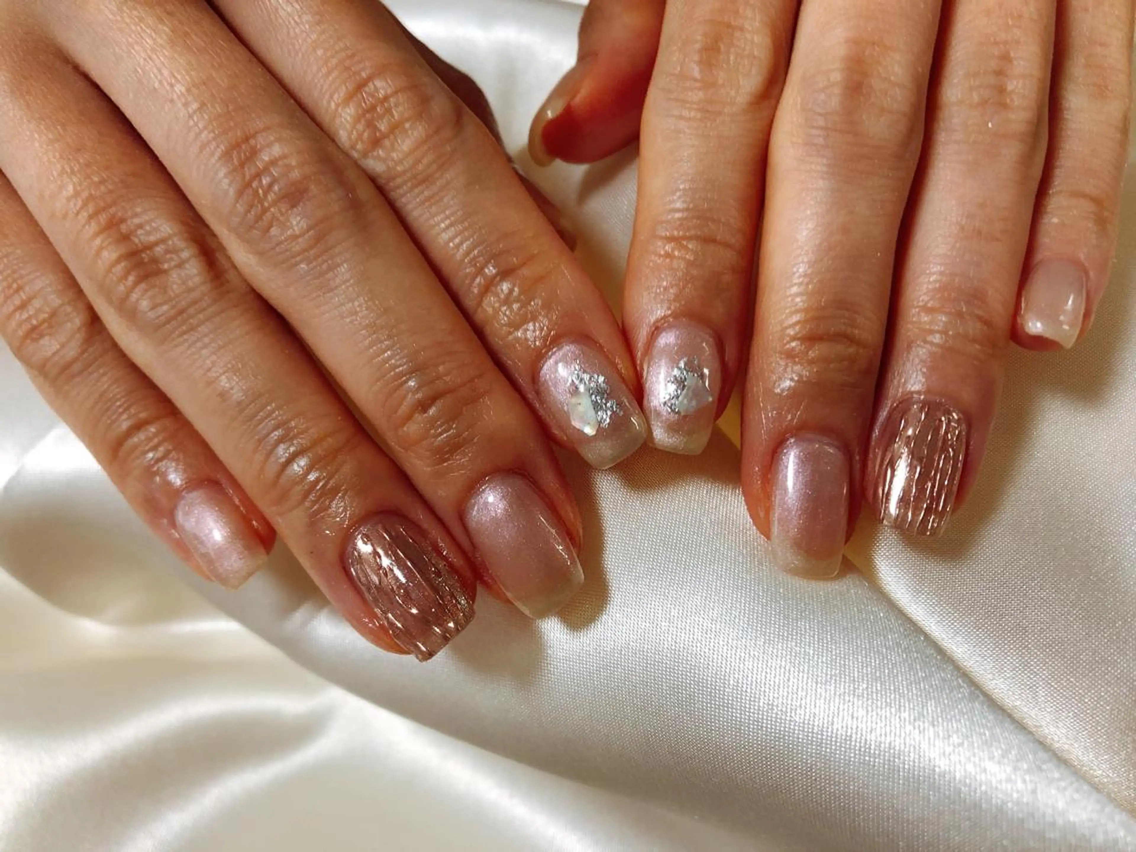 ネイル シンプルネイル ハンドネイル Mogu nail 二子玉川のネイルデザイン