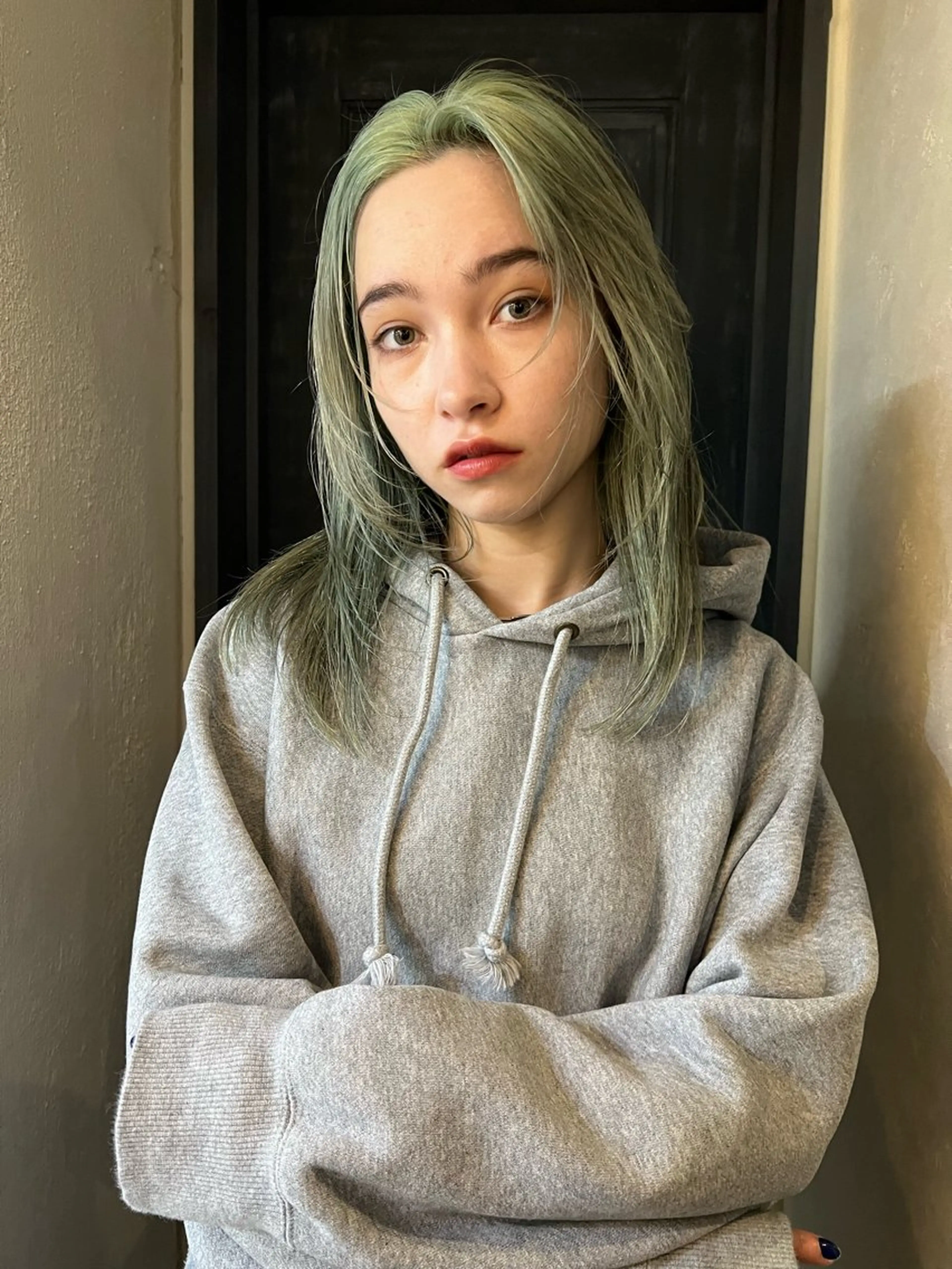 ミディアム カット ヘアカラー トリートメント 東のりか/ハイトーン ブリーチカラー/ボブのヘアスタイル