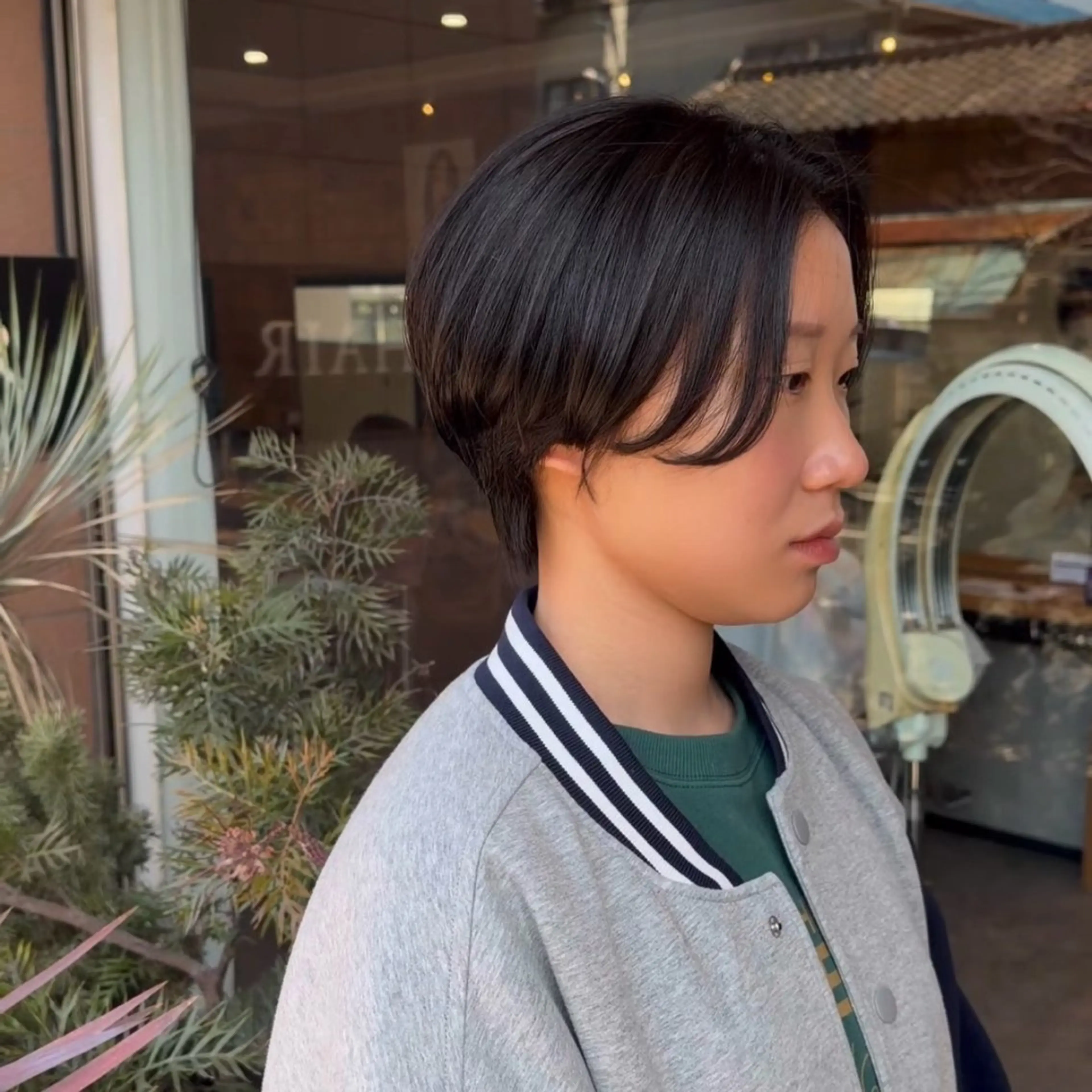 ショート ショートボブ ハンサムショート ボブ ショートヘア カット 久貝 帆風のヘアスタイル