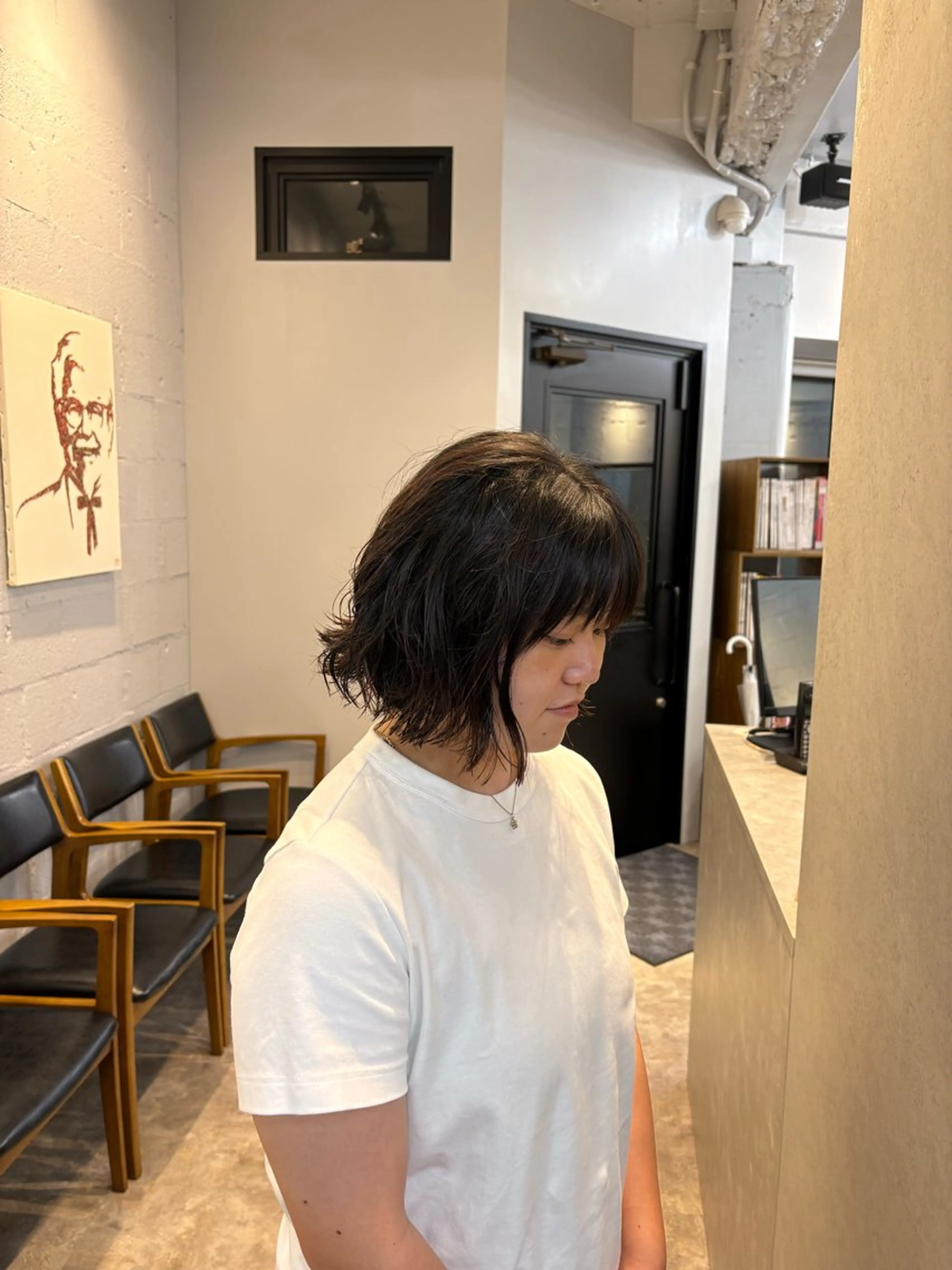 ショート パーマ ボブ 久貝 莉子のヘアスタイル