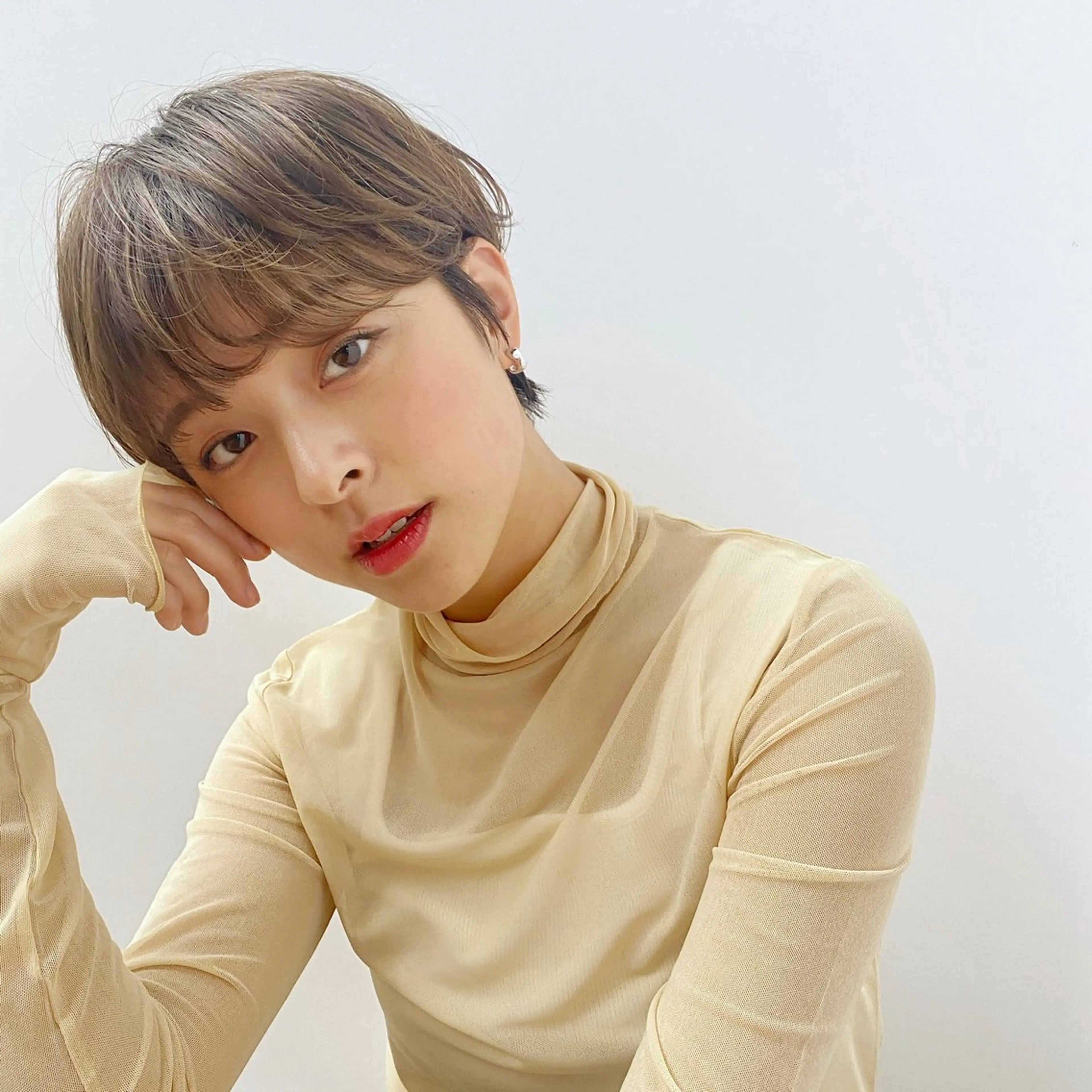 ショート カラー ベージュカラー ブリーチ ブリーチなしカラー ショートヘア カット ヘアカラー トリートメント GO TODAY SHAiRE SALON Arc店所属・🉐メンズヘア特化 men's/ケンイチのヘアスタイル