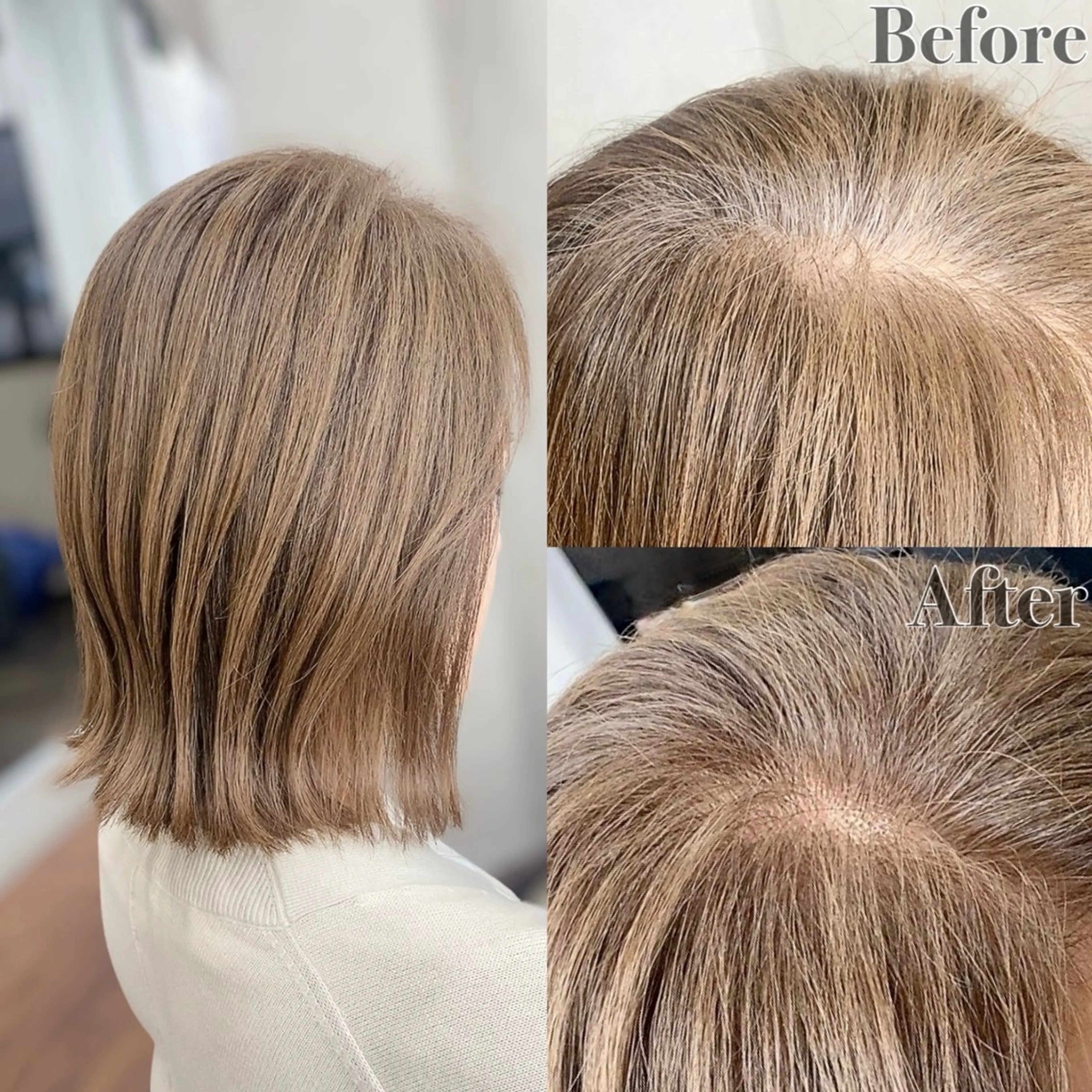 セミロング カラー _White所属・ＳＨＩ ＺＵのヘアスタイル