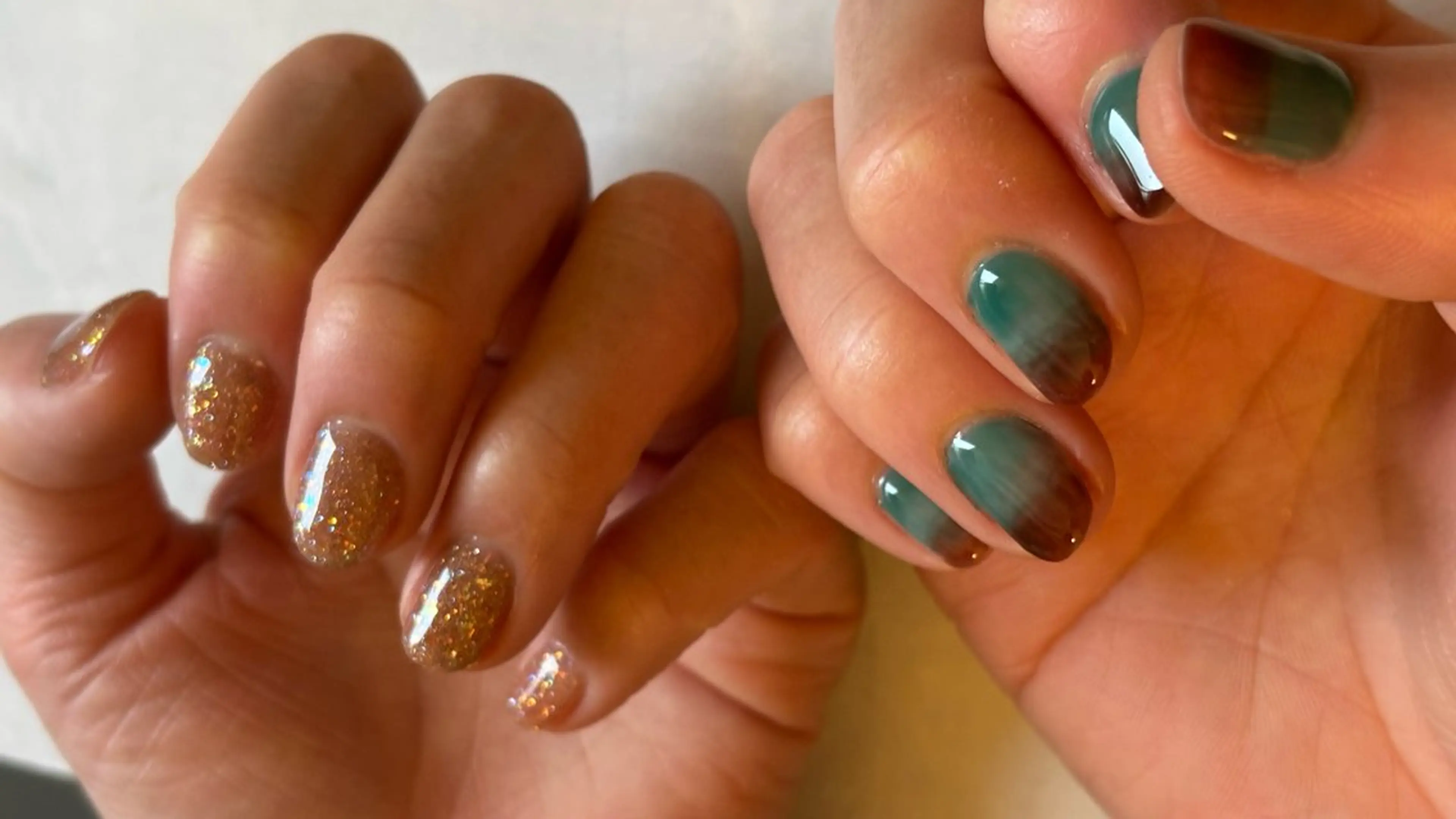 ネイル アートネイル オーロラネイル フットネイル ジェルネイル グラデーション fil nailのネイルデザイン