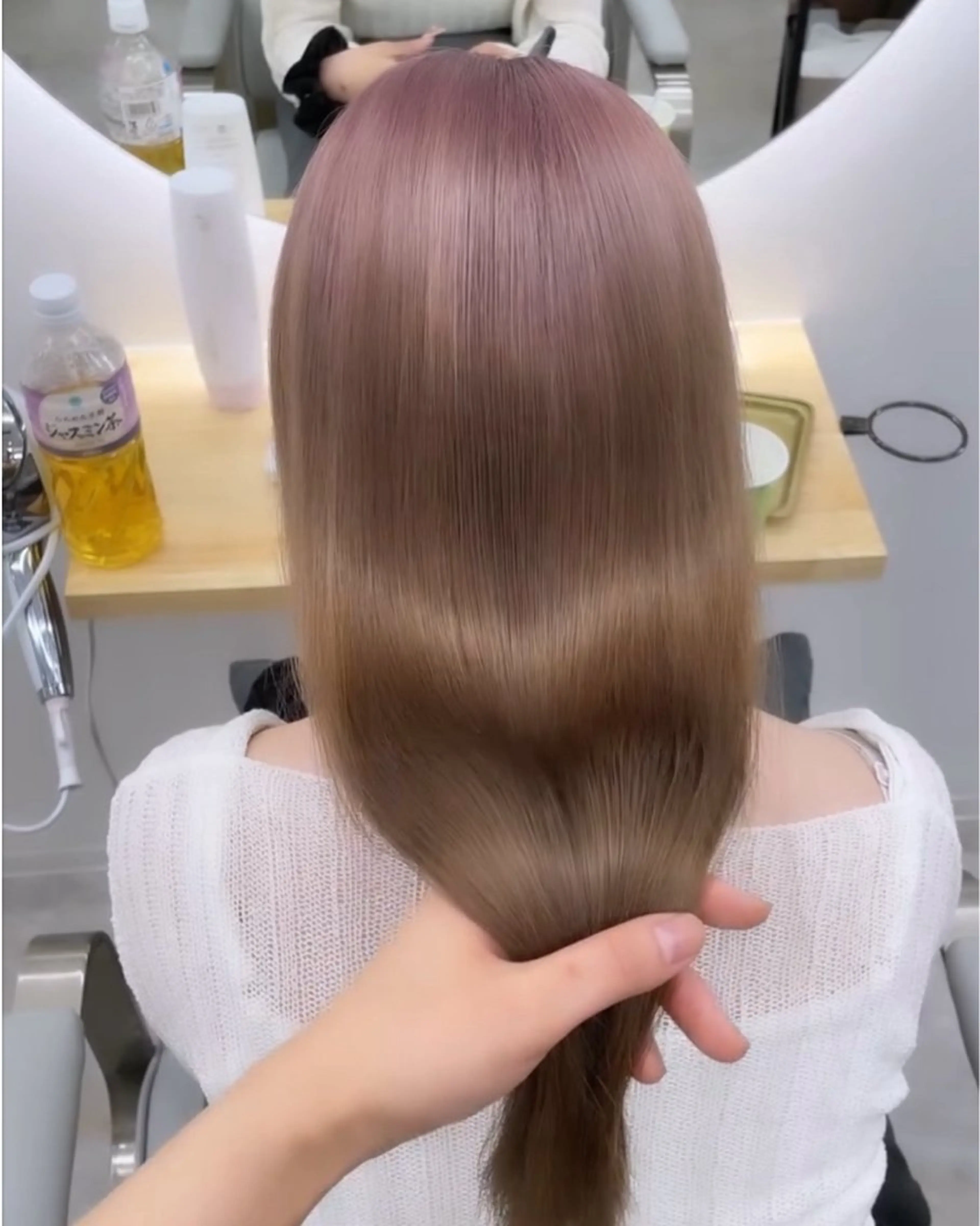 ロング ベージュ⟡˖ブリーチ ˖ ࣪⊹あずきのヘアスタイル