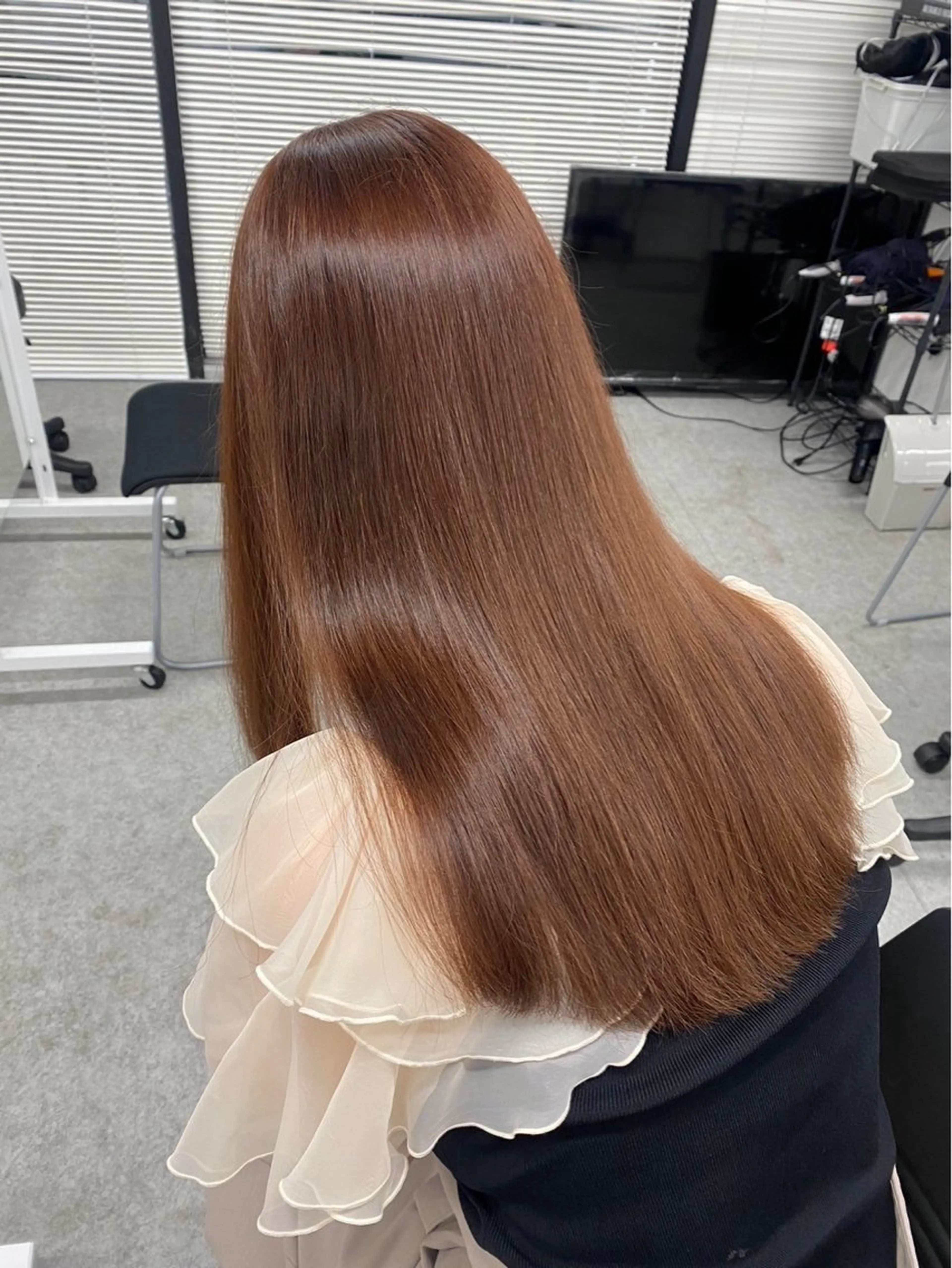 ロング カラー カット ヘアカラー mina/暖色カラー 🥀韓国風カット🥀のヘアスタイル